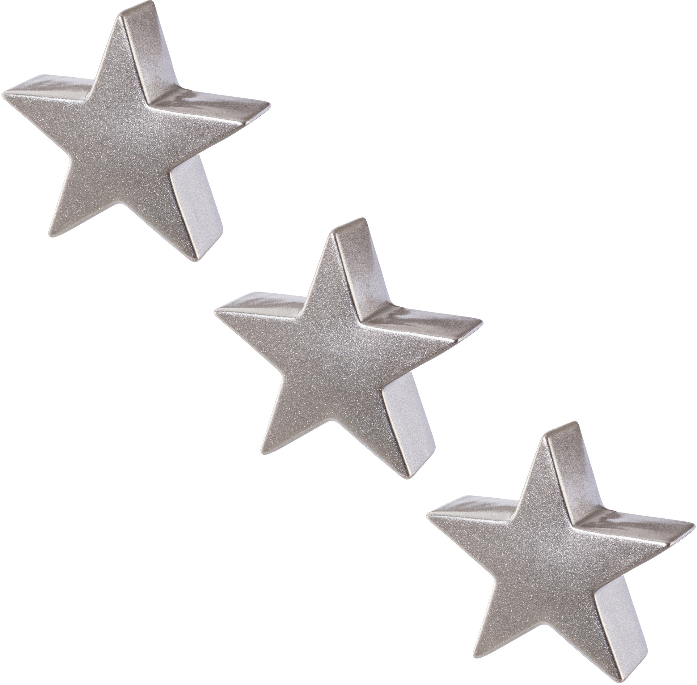 Creativ deco Dekostern "Weihnachtsstern, Weihnachtsdeko" mit schimmernder O günstig online kaufen