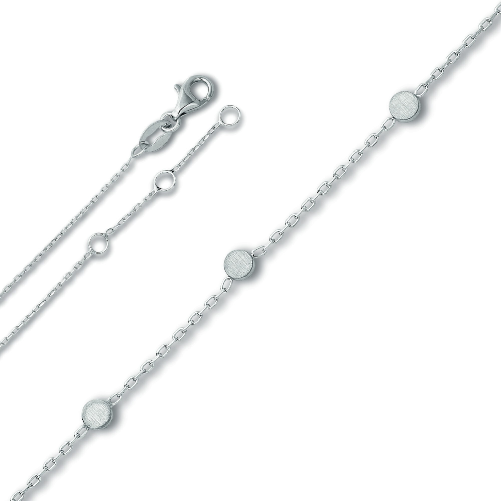 Silberarmband »Armband aus 925 Silber 19 cm Ø«, Damen Silber Schmuck Rundankerkette