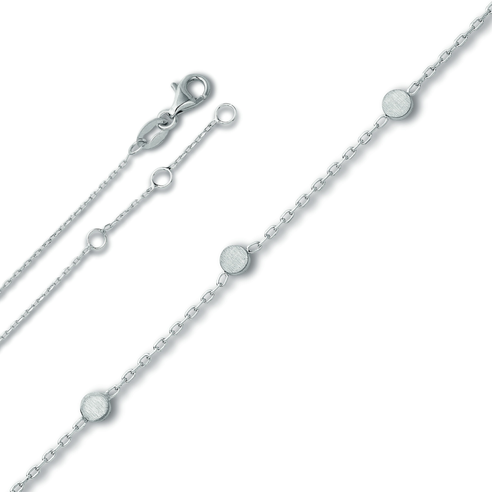 Silberkette ONE ELEMENT "Halskette Rundankerkette aus 925 Silber 45 cm", silber, Halsketten, Damen, Silber 925 (Sterlingsilber), Silberkette, Harmonisch gestaltet – ruhiges Design mit feinem Ausdruck