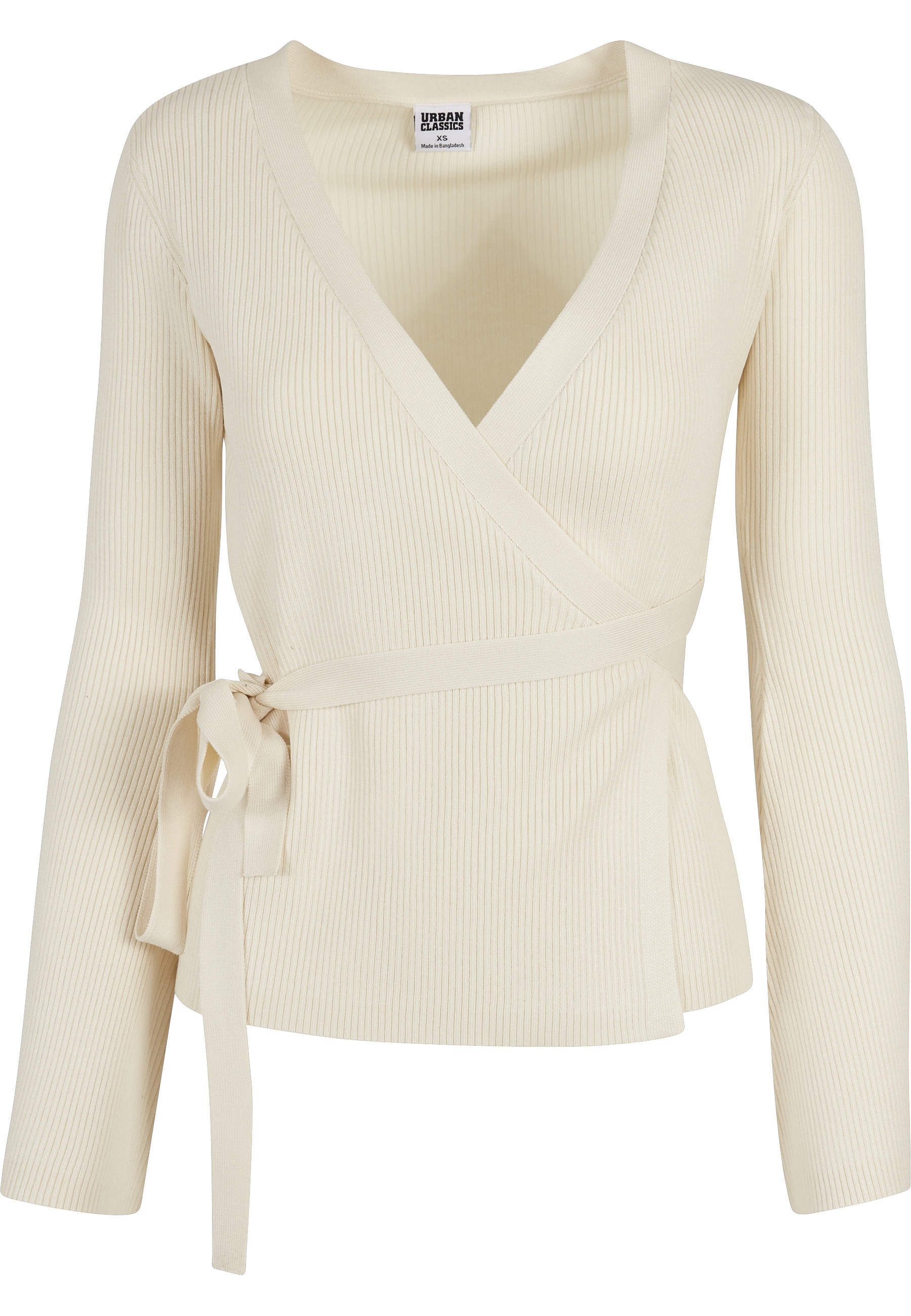 URBAN CLASSICS Cardigan "Urban Classics Damen Ladies Rib Knit Wrapped Cardi günstig online kaufen