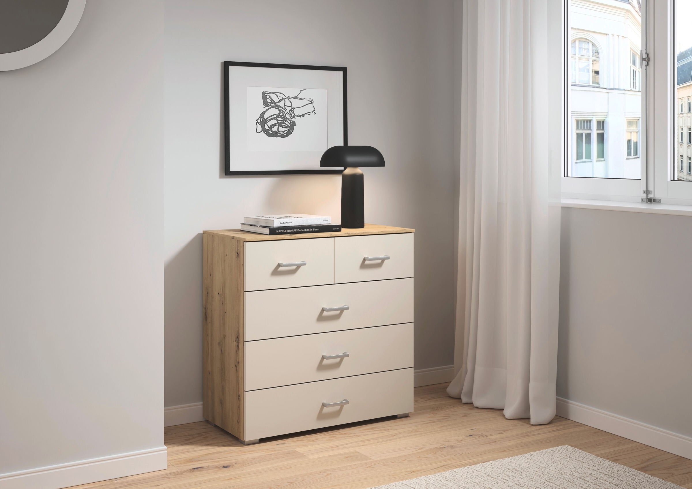 rauch Kommode "Gamma" Breite 80 cm / Höhe 81 cm, verschiedene Griffvariante günstig online kaufen