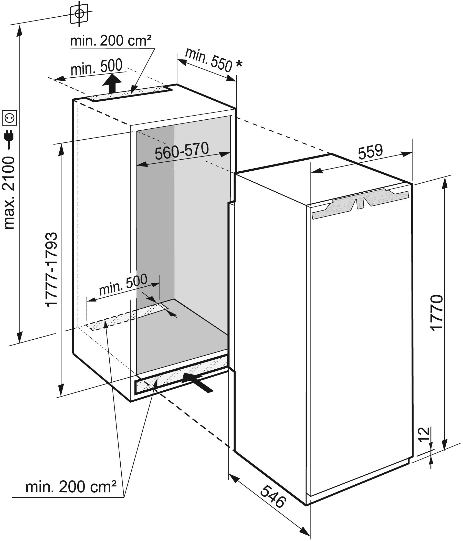 Liebherr Einbaukühlschrank »IRBAd 5190_991634951«, 4 Jahre Garantie inklusive