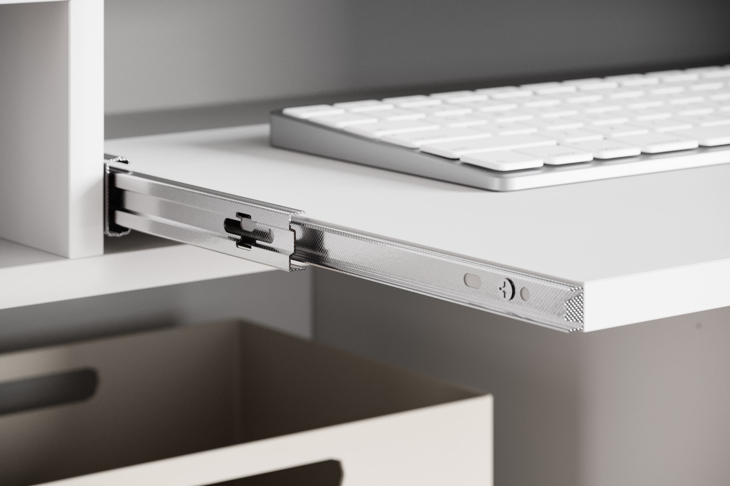 OTTO home PC-Schrank »Kenia, Sekretär, Home Office« 1 Stk. tlg. Mit Push-to-open, Tastaturauszug und praktischem Stauraum