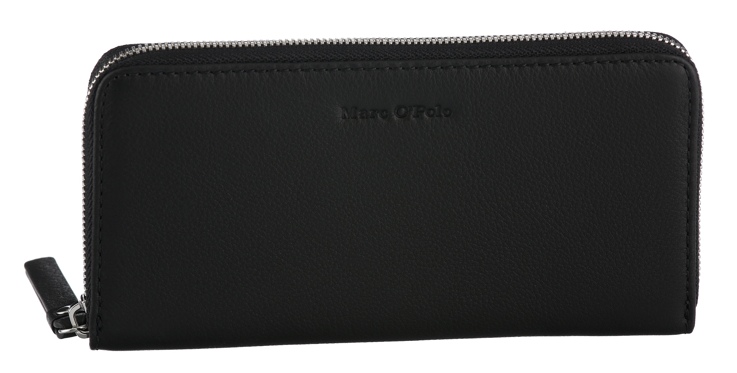 Damen Geldbörse "Finia", MARC O'POLO ACCESSORIESschwarz, Leder, Kleinlederwaren, Damen Portemonnaie, Geldbeutel mit Reißverschluss