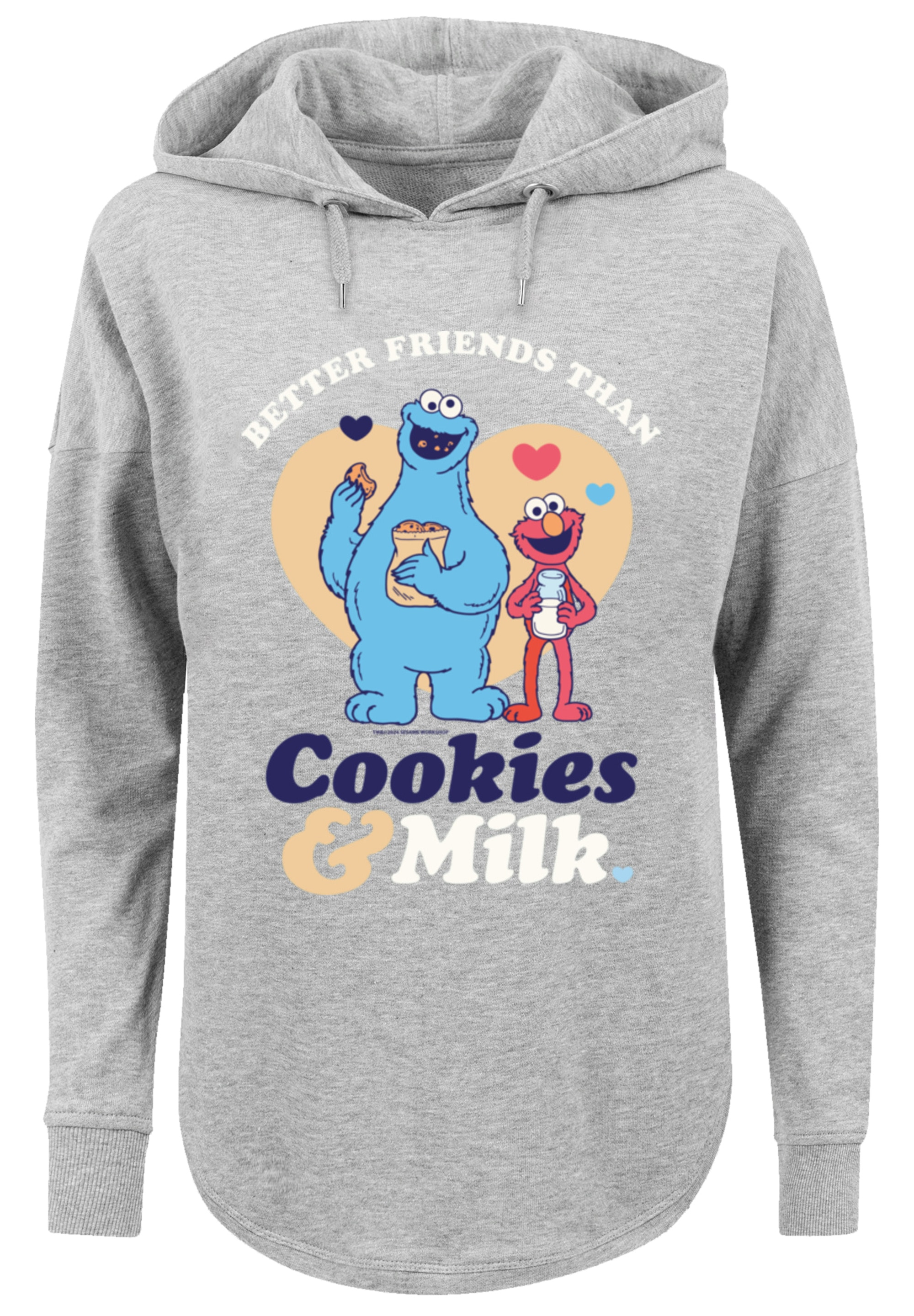 F4NT4STIC Kapuzenpullover "Sesamstraße Cookies & Milk", Premium Qualität, W günstig online kaufen