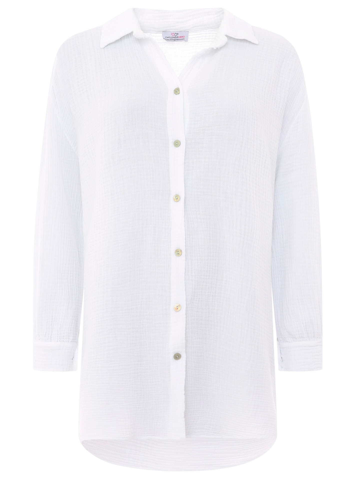 Zwillingsherz Shirtbluse »"Rebecca"«, mit Knopfleiste