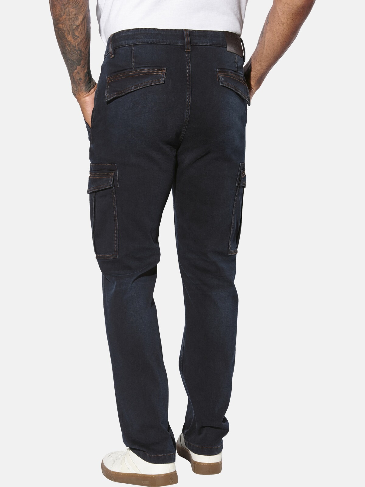Cargojeans JAN VANDERSTORM "Cargojeans GUNNHEIM", Herren, Gr. 62, N-Gr, blau (dunkelblau), Obermaterial: 98% Baumwolle CO. 2% Elasthan EL., Jeans 2