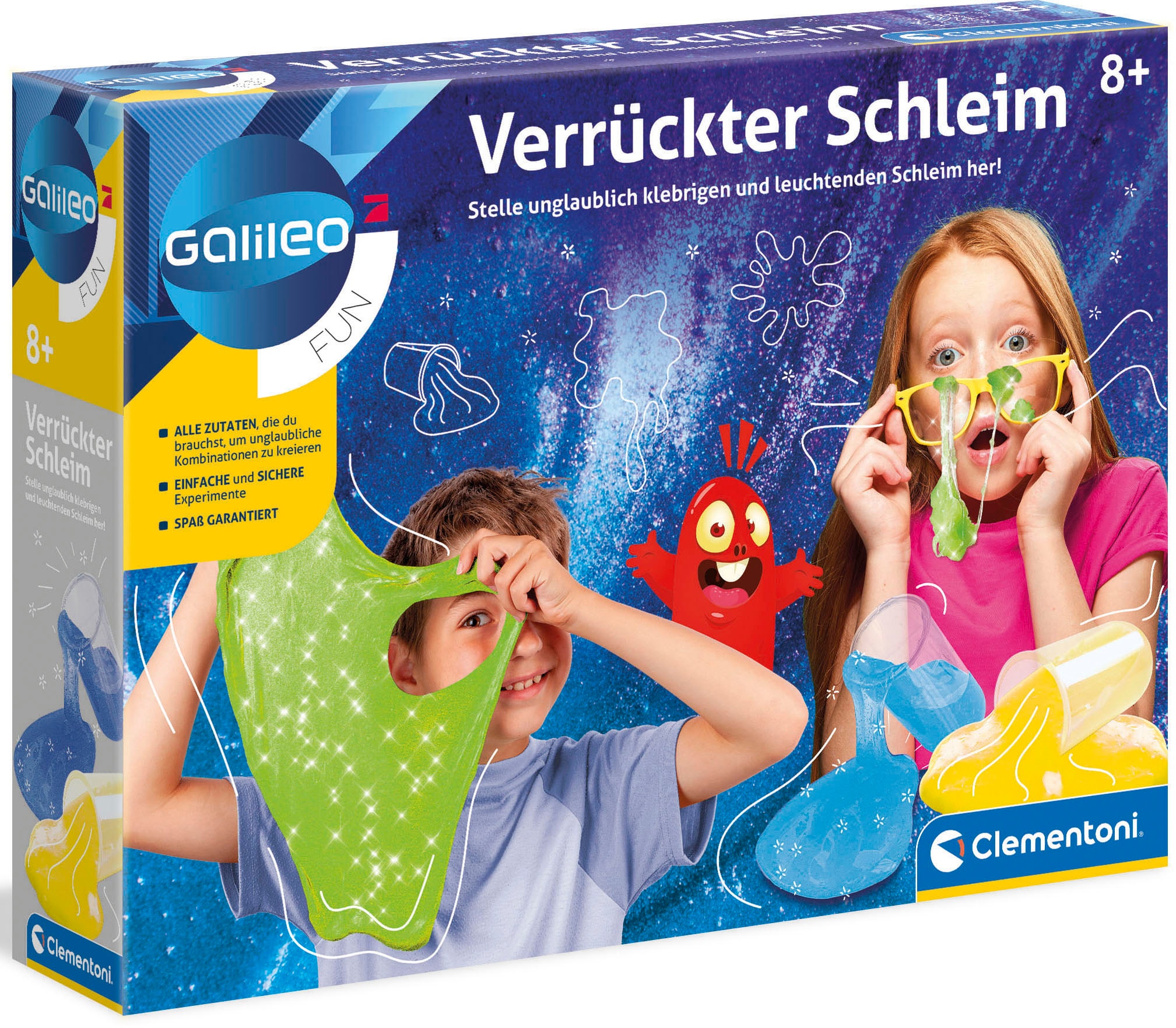 Clementoni® Experimentierkasten »Galileo, Verrückter Schleim«, Made in Europe