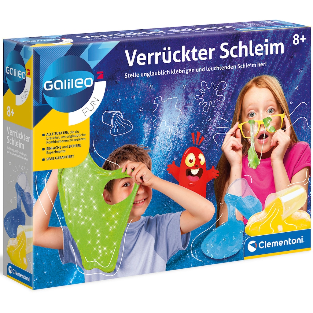 Clementoni® Experimentierkasten »Galileo, Verrückter Schleim«