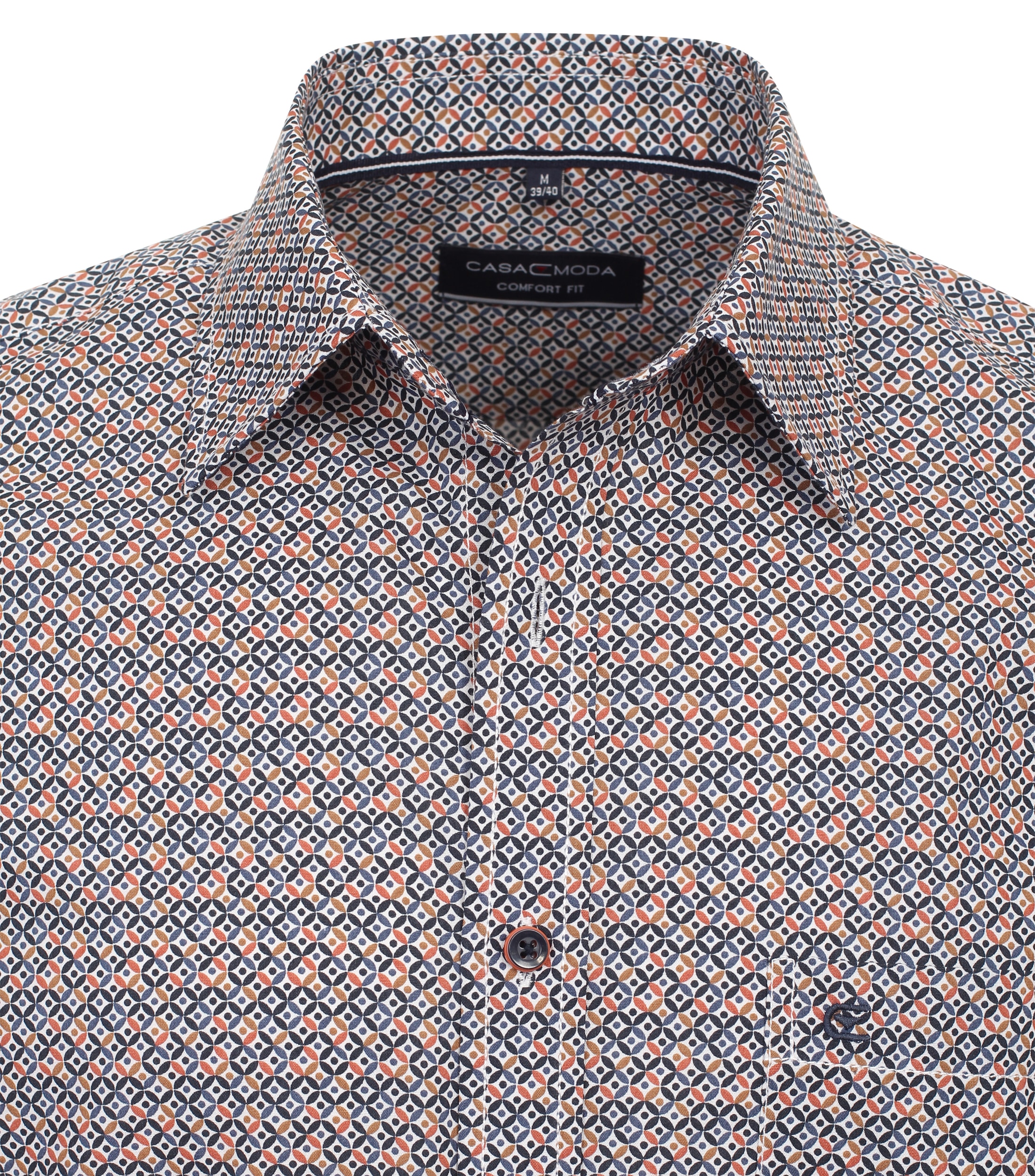 CASAMODA Kurzarmhemd »CASAMODA Freizeithemd Kurzarm Print«