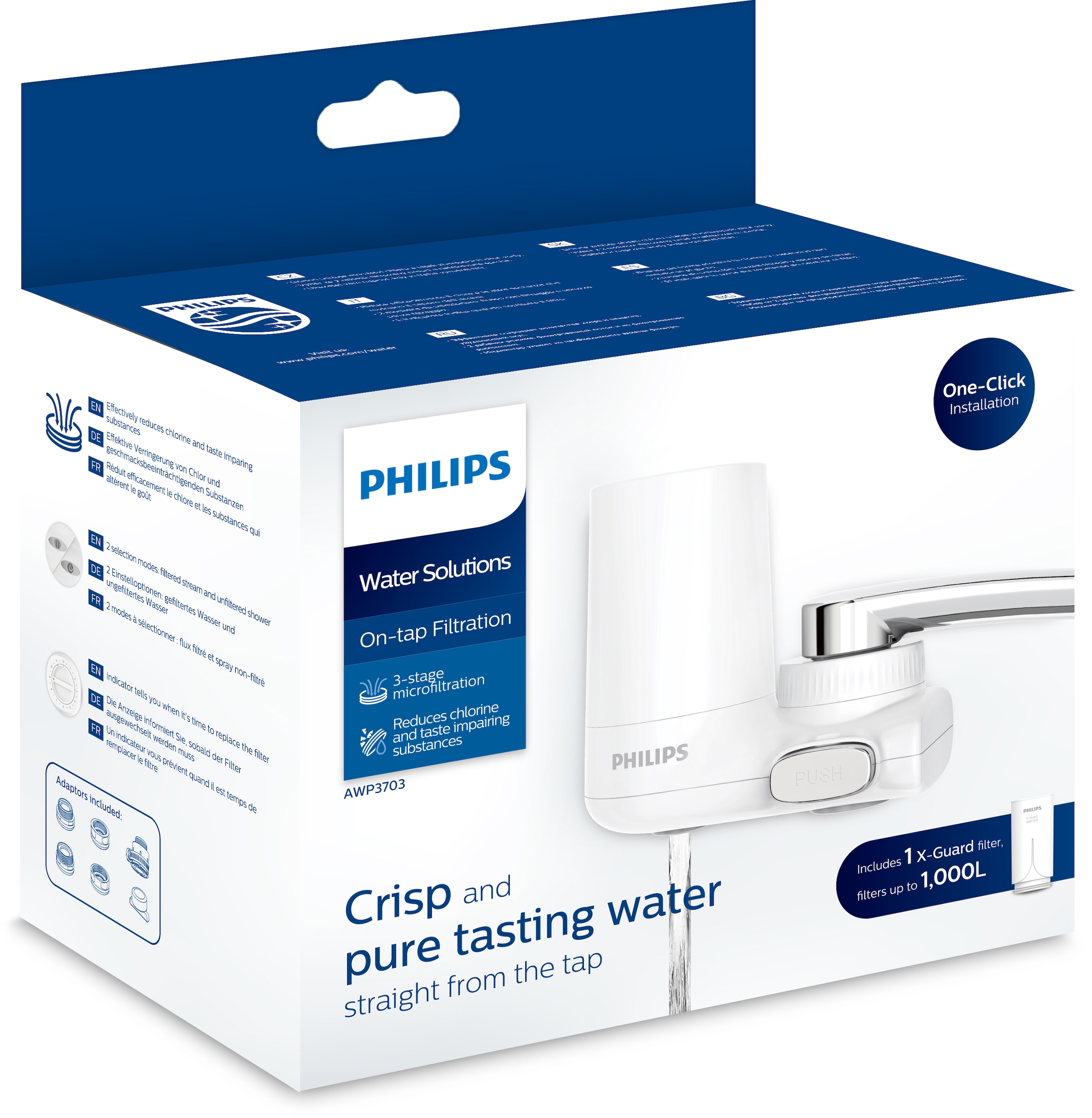 Philips Wasserfilter »AWP3703/10«, Filtration am Wasserhahn