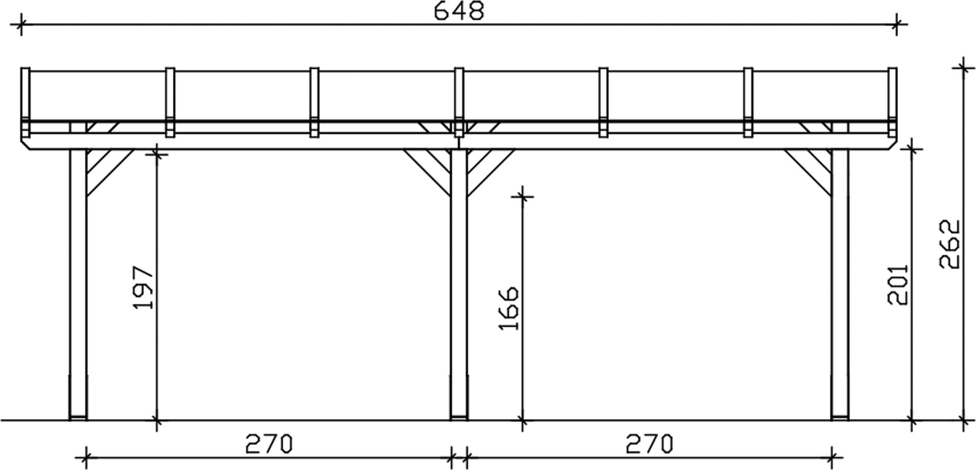 Skanholz Terrassendach »Siena« Leimholz