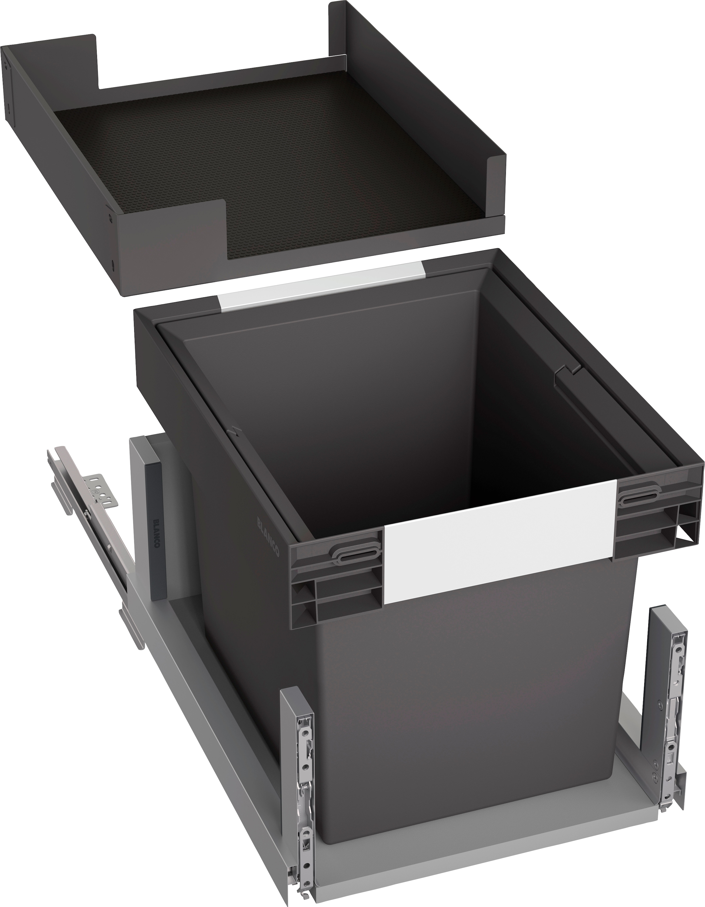 Blanco Mülltrennsystem "Select II SODA", 1 Behälter, Kunststoff, Stahlblech, 600 mm Untermass