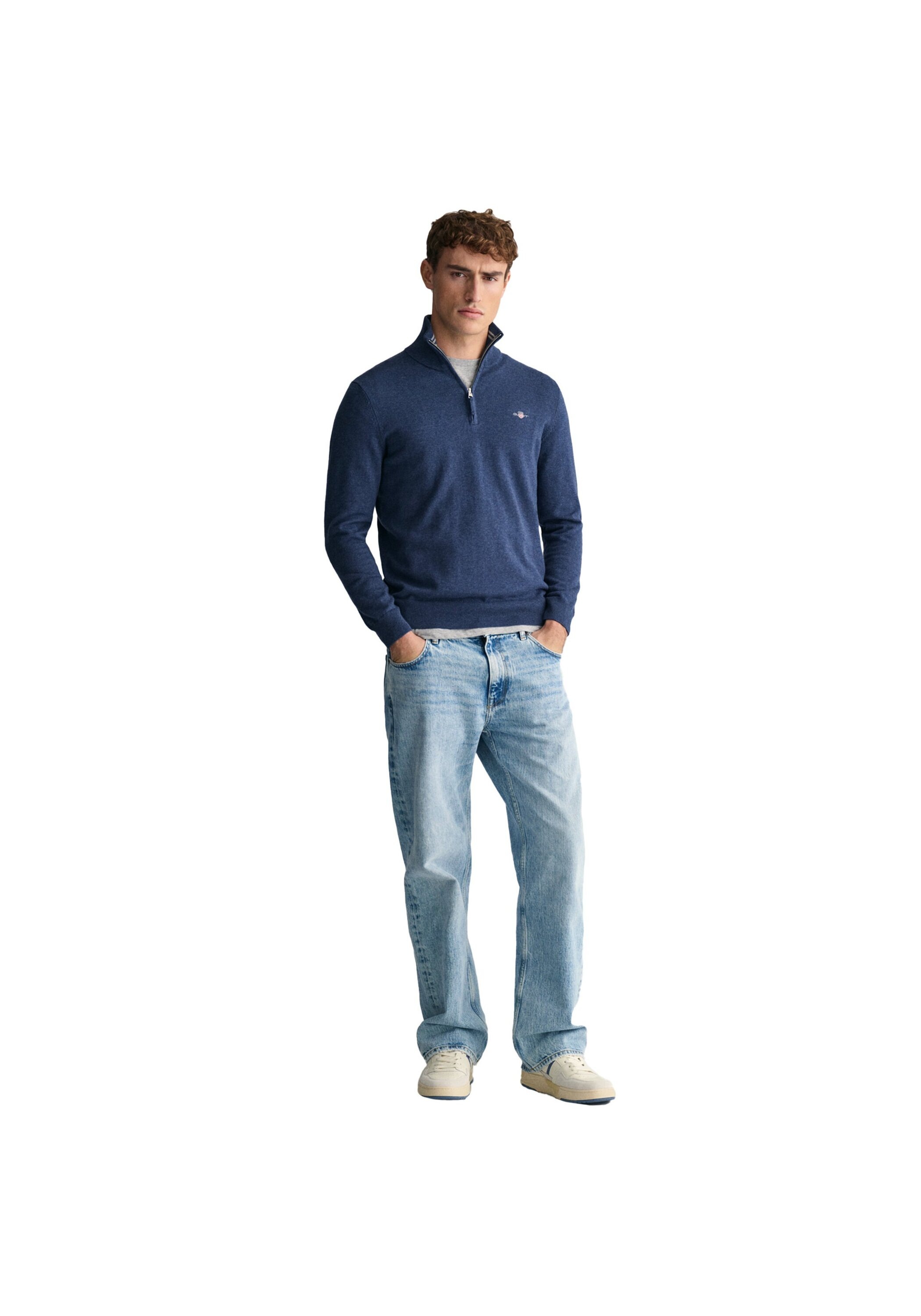 Gant Sweater »Strickpullover CLASSIC COTTON HALF ZIP«