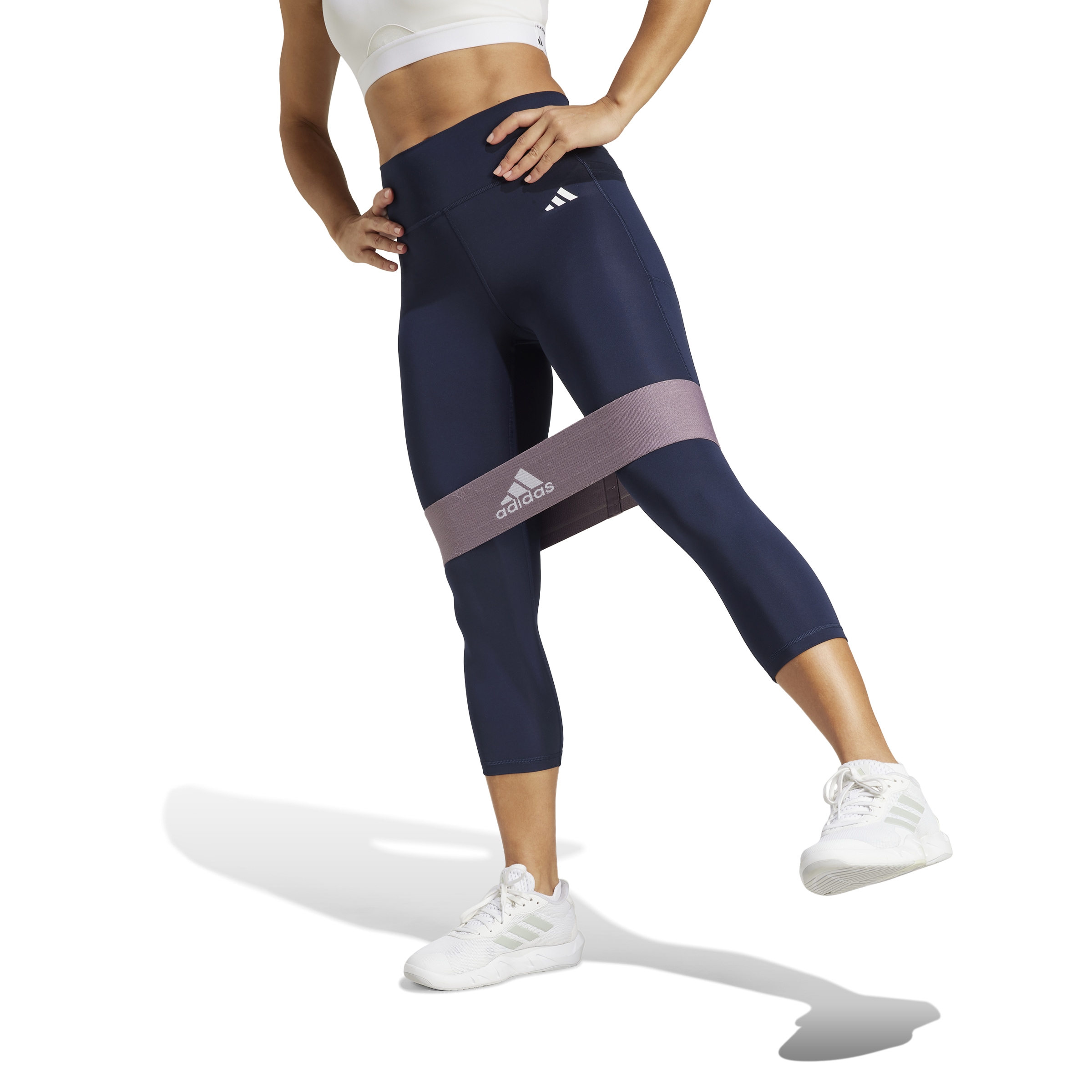 Adidas leggings navy blue best sale