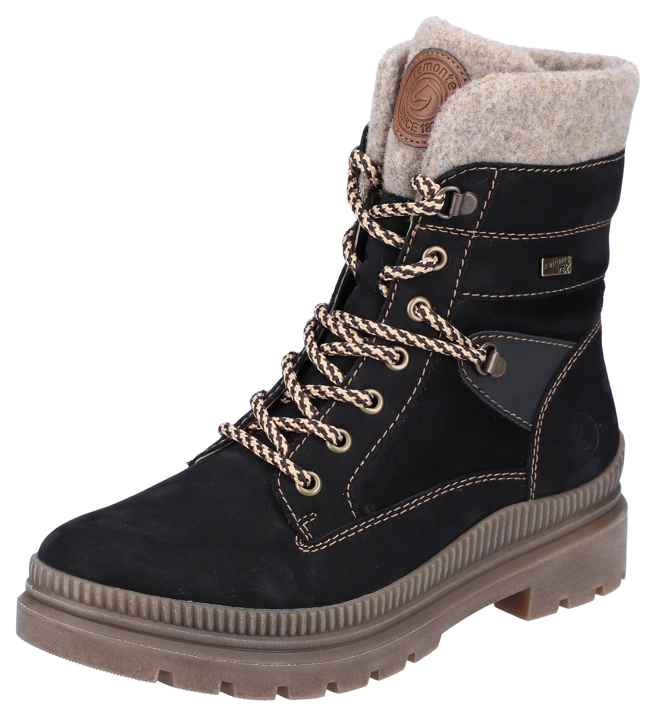 Remonte Winterboots "FIBER-GRIP", Schnürstiefelette, Profilsohle, mit Schur günstig online kaufen