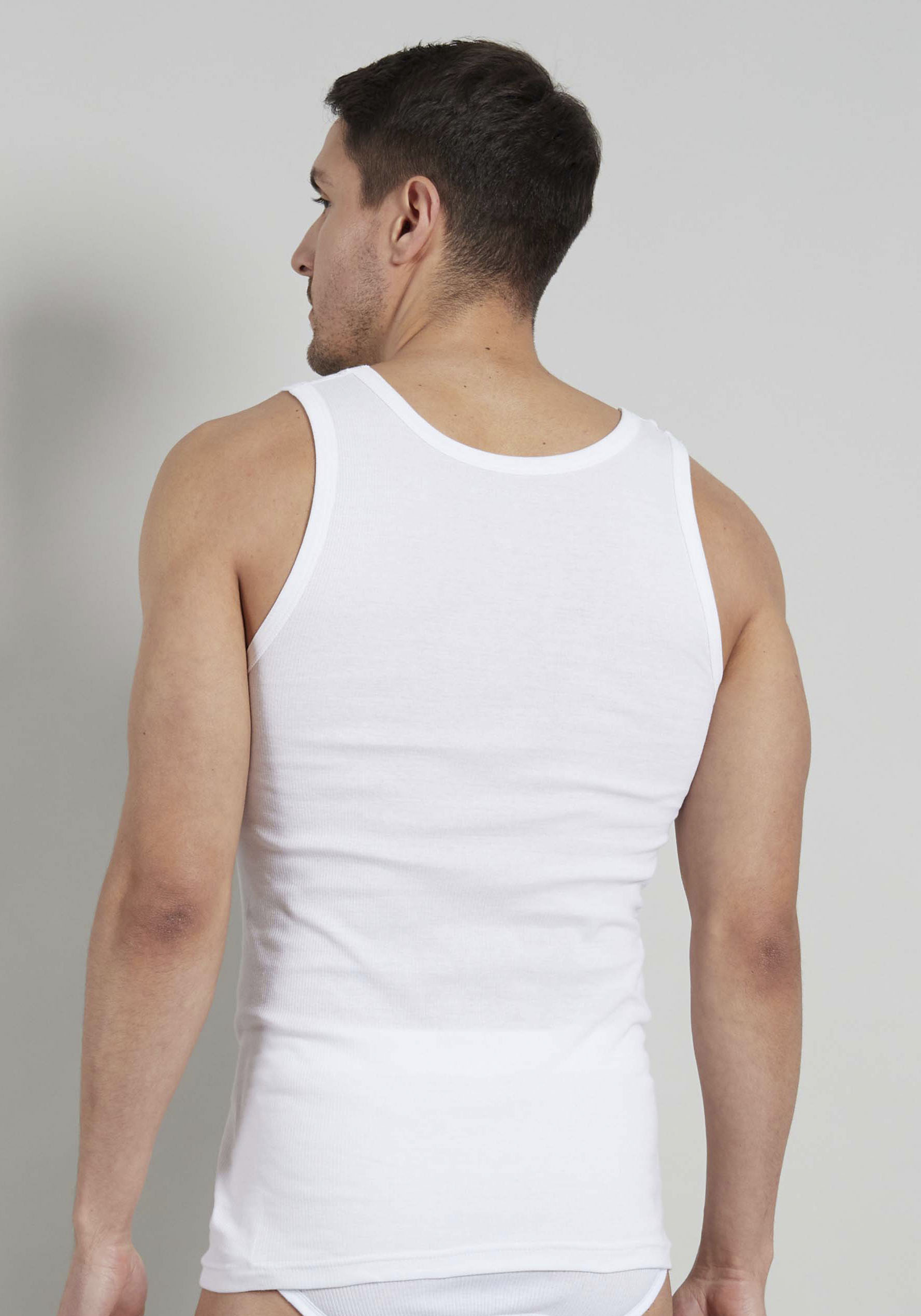 Thumbnail - TOM TAILOR Tanktop "Montana", (2er Pack), Rundhals-Ausschnitt, slim fit