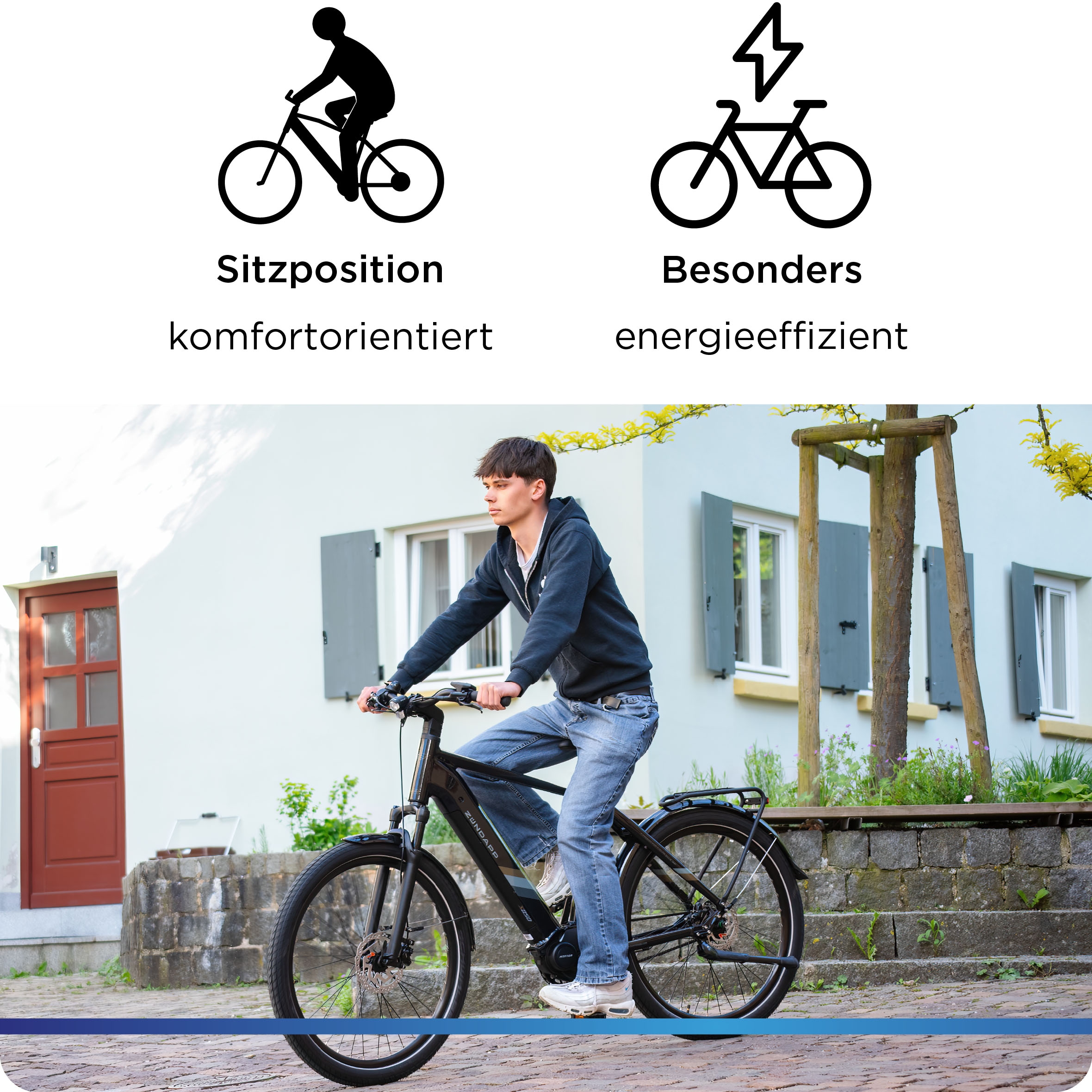 Zündapp E-Bike »X850«, 7 Gang, Mittelmotor 250 W