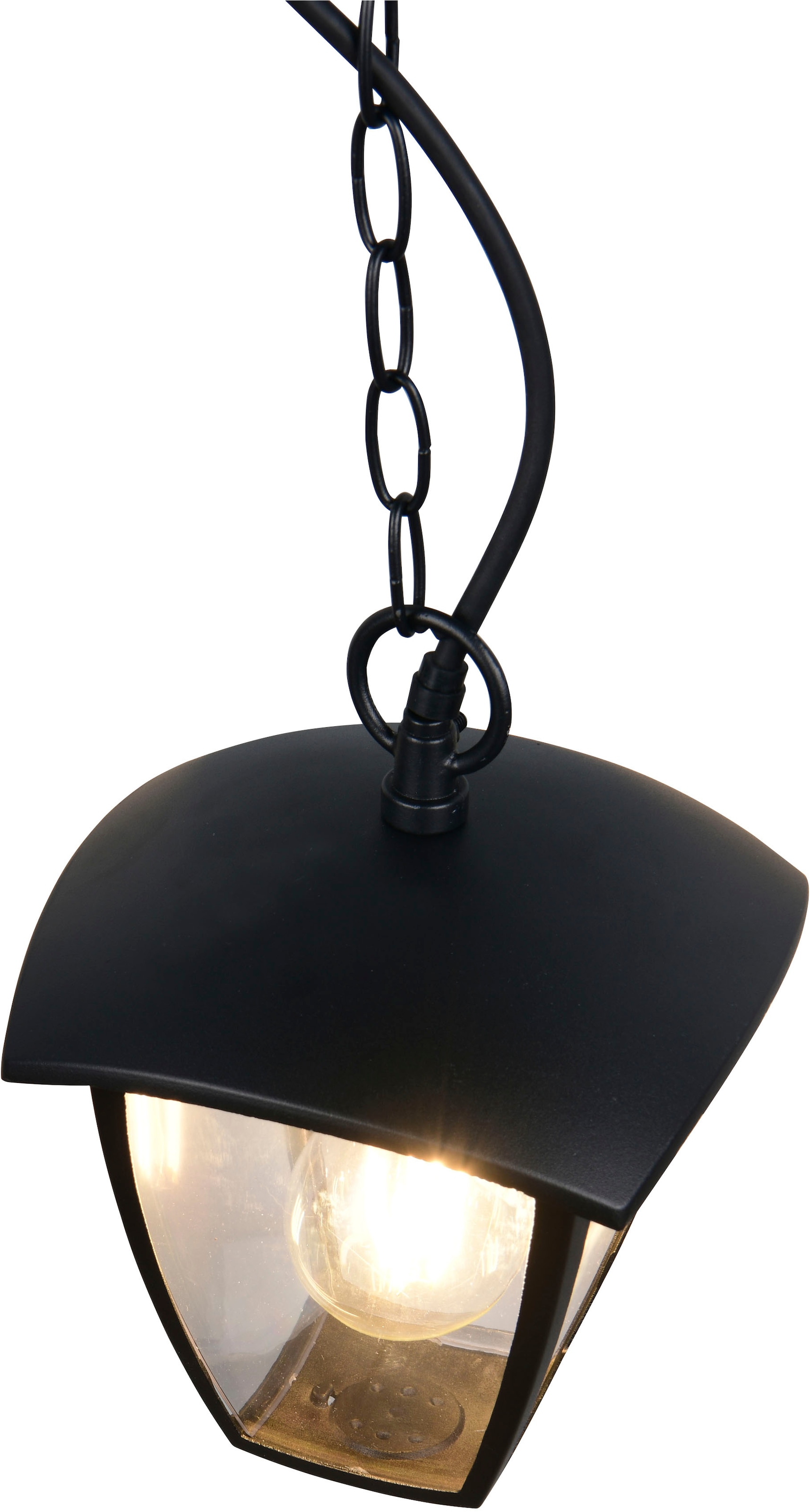 TRIO Leuchten Außen-Deckenleuchte »VENTA, Outdoor Pendelleuchte 1-flammig, exkl 1x E27 max 10W, IP44«, 1 flammig, Leuchtmittel E27 | Leuchtmittel wechselbar, Terrassen Hängelampe, Pendelleuchte Garten max Höhe 82cm