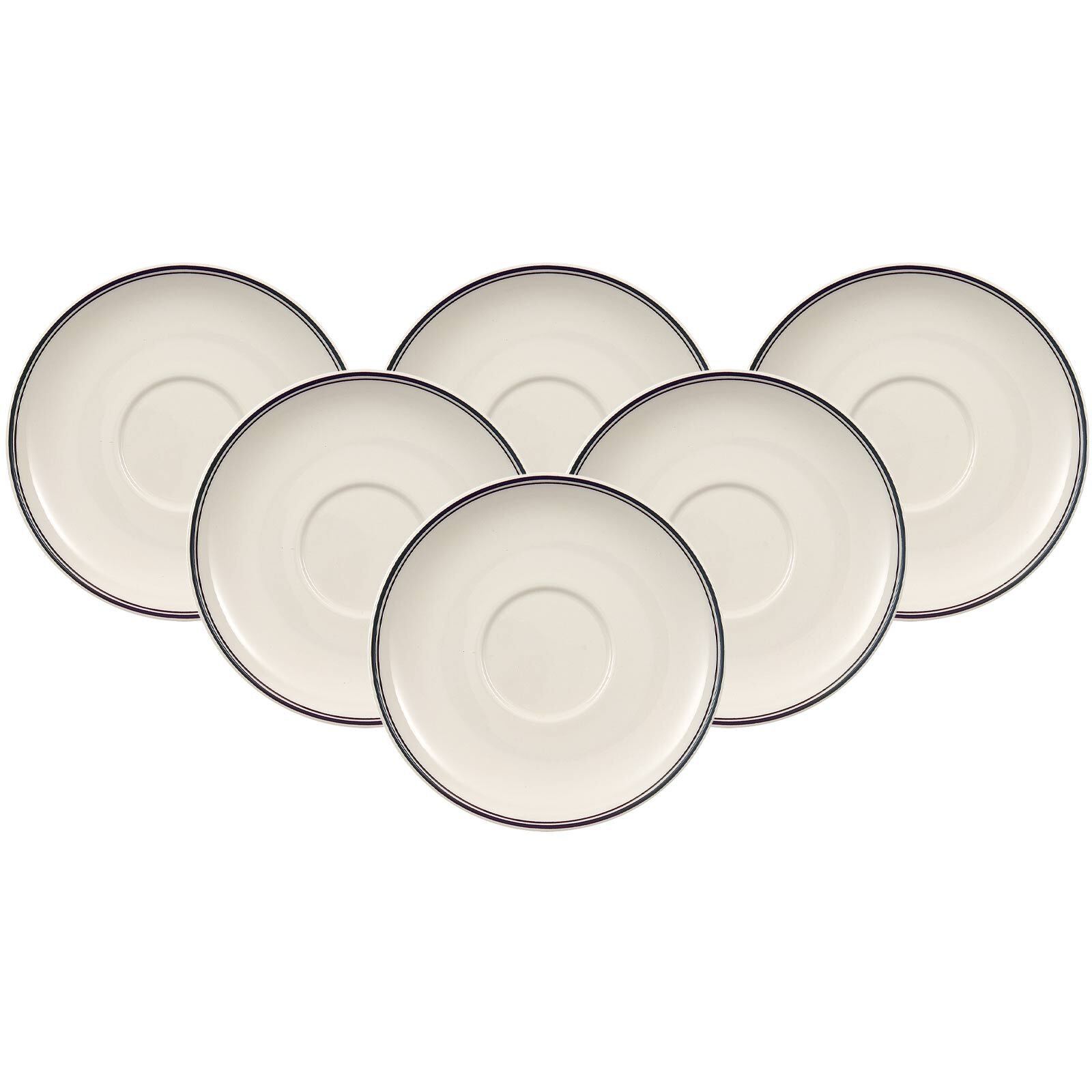 Villeroy & Boch Untertasse "Mokka- / Espressountertassen Design Naif ø 12 cm 6er Set bunt"