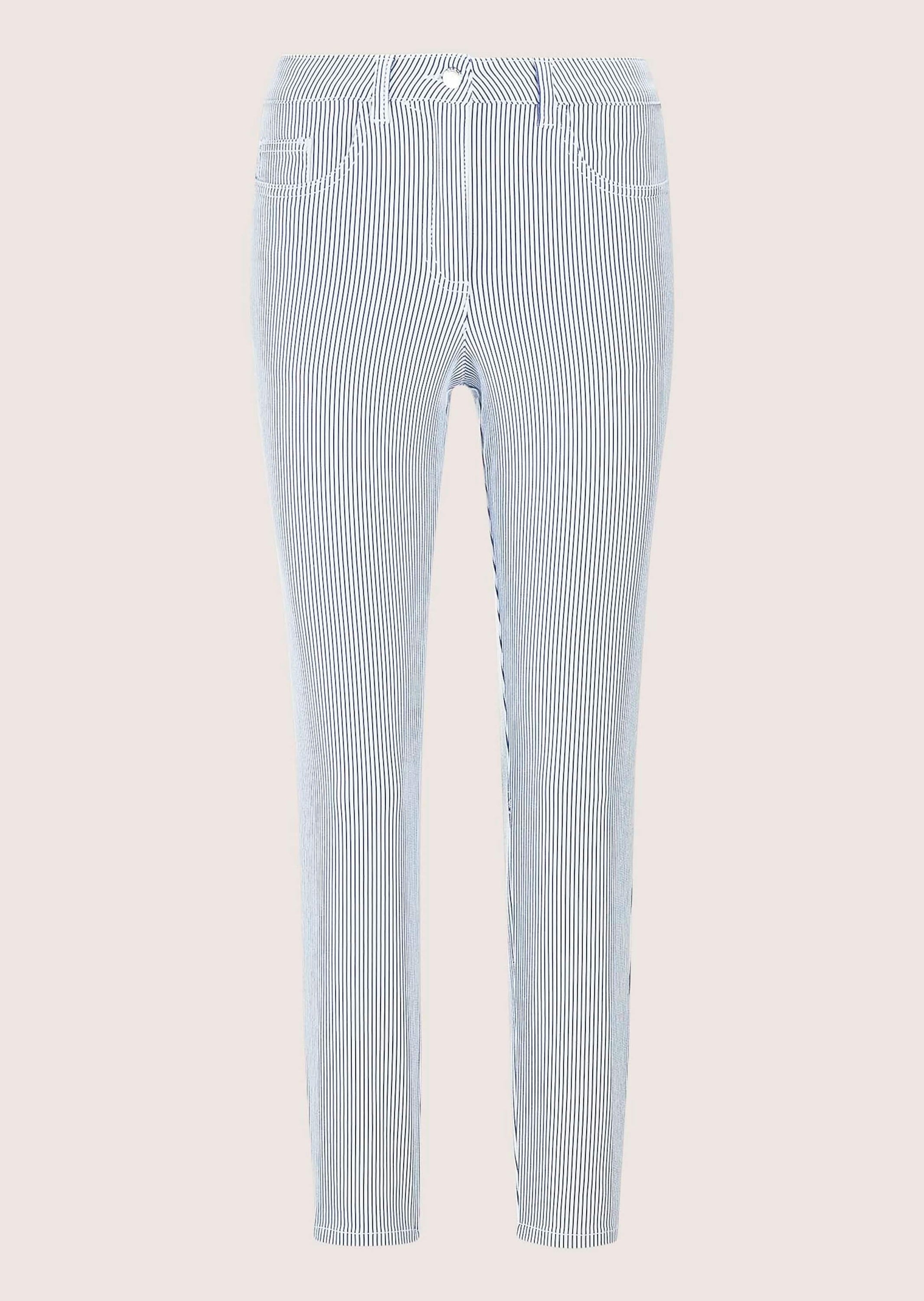 MADELEINE "Jeans Fein gestreifte 7/8-Jeans, Formbund"