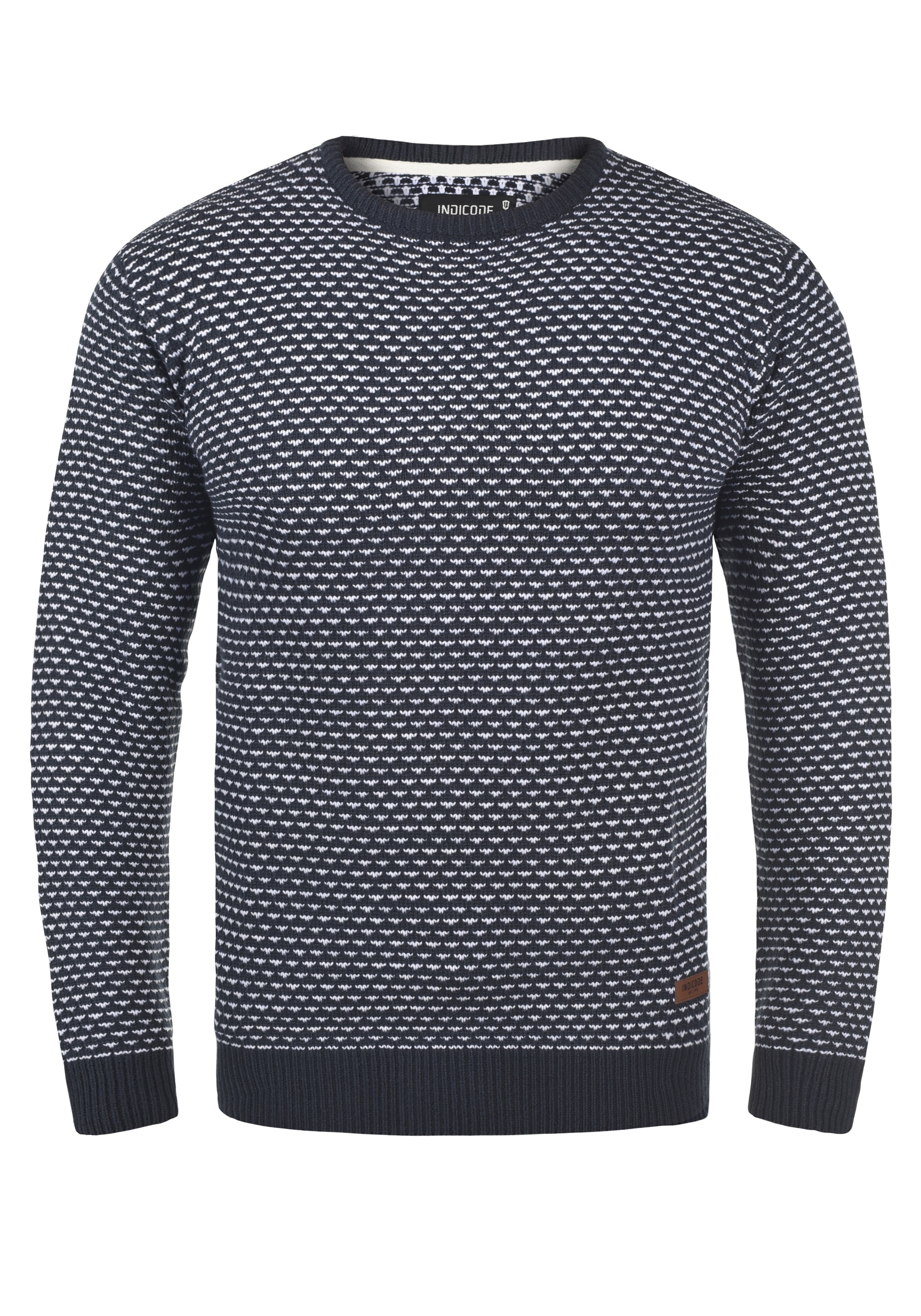 Indicode Strickfleece-Pullover "Strickpullover IDCoppler"