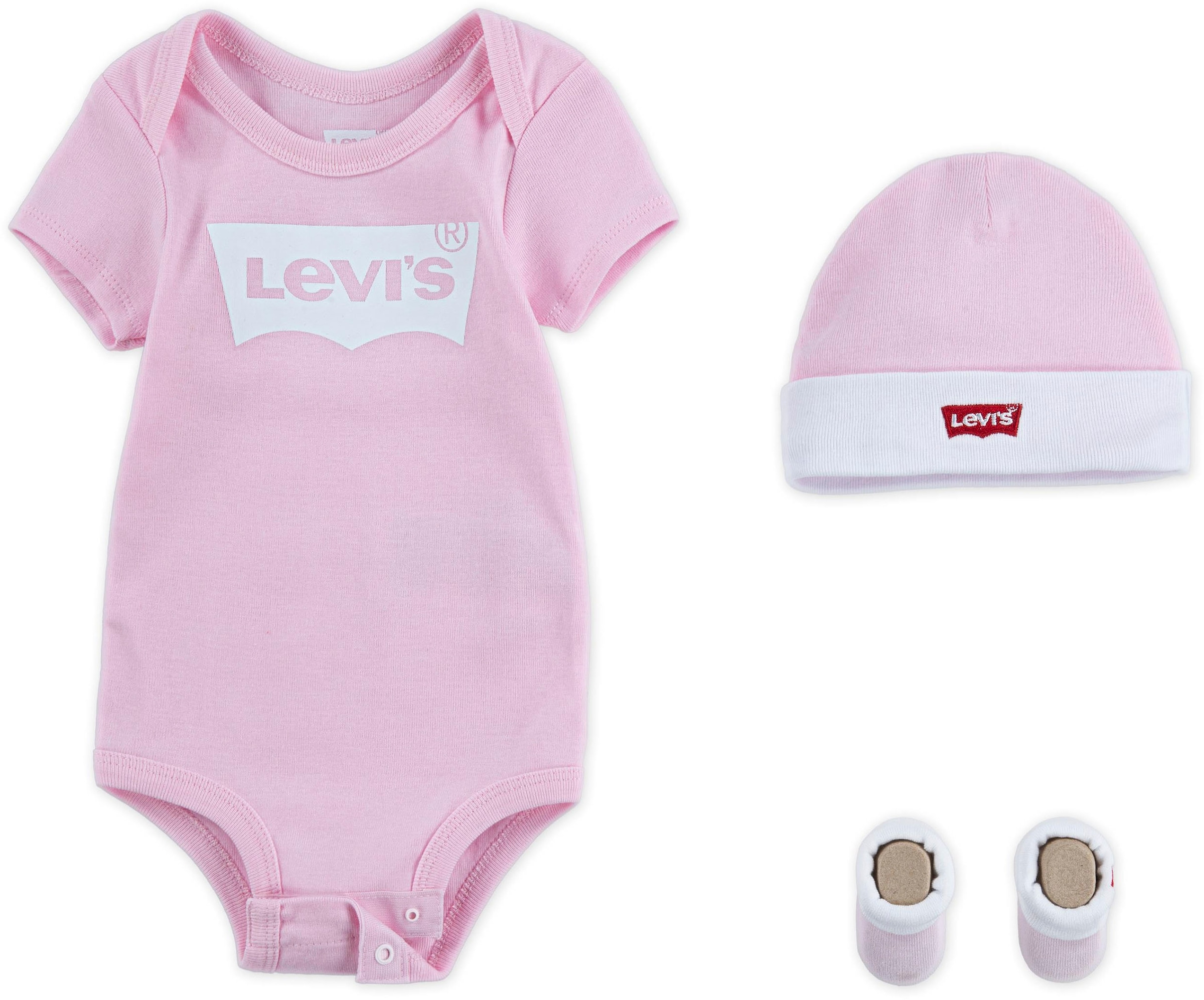 Levi's Kids Boys Cotton 3-piece Outfit With Logo Print