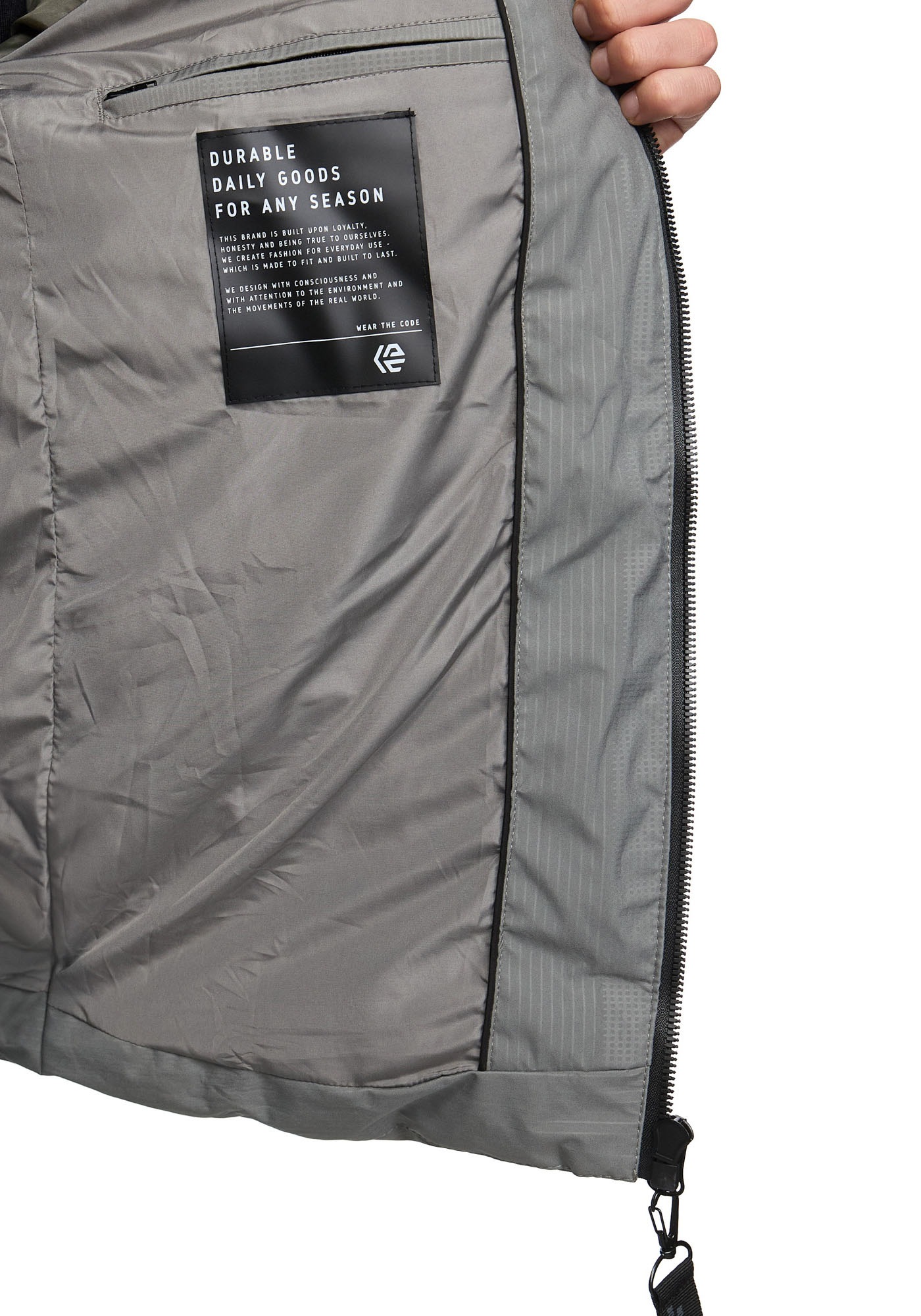 Indicode Steppjacke »INDerek«, mit Kapuze
