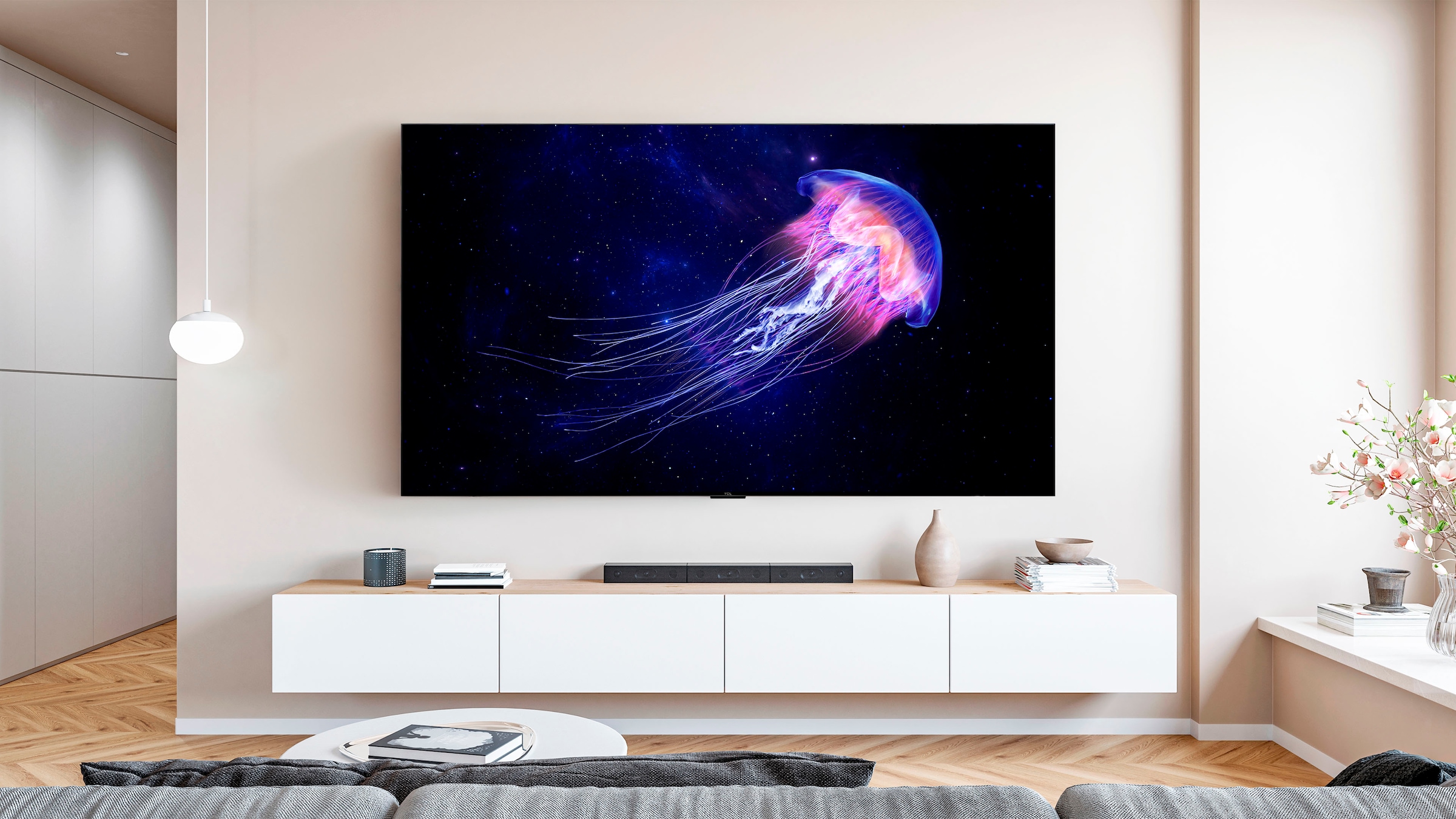 TCL Mini-LED-Fernseher »75RM7LX1« 189 cm/75 ″ Apple Airplay 2, 2.000 nits HDR , 100 % BT.2020, ONKYO 2.1