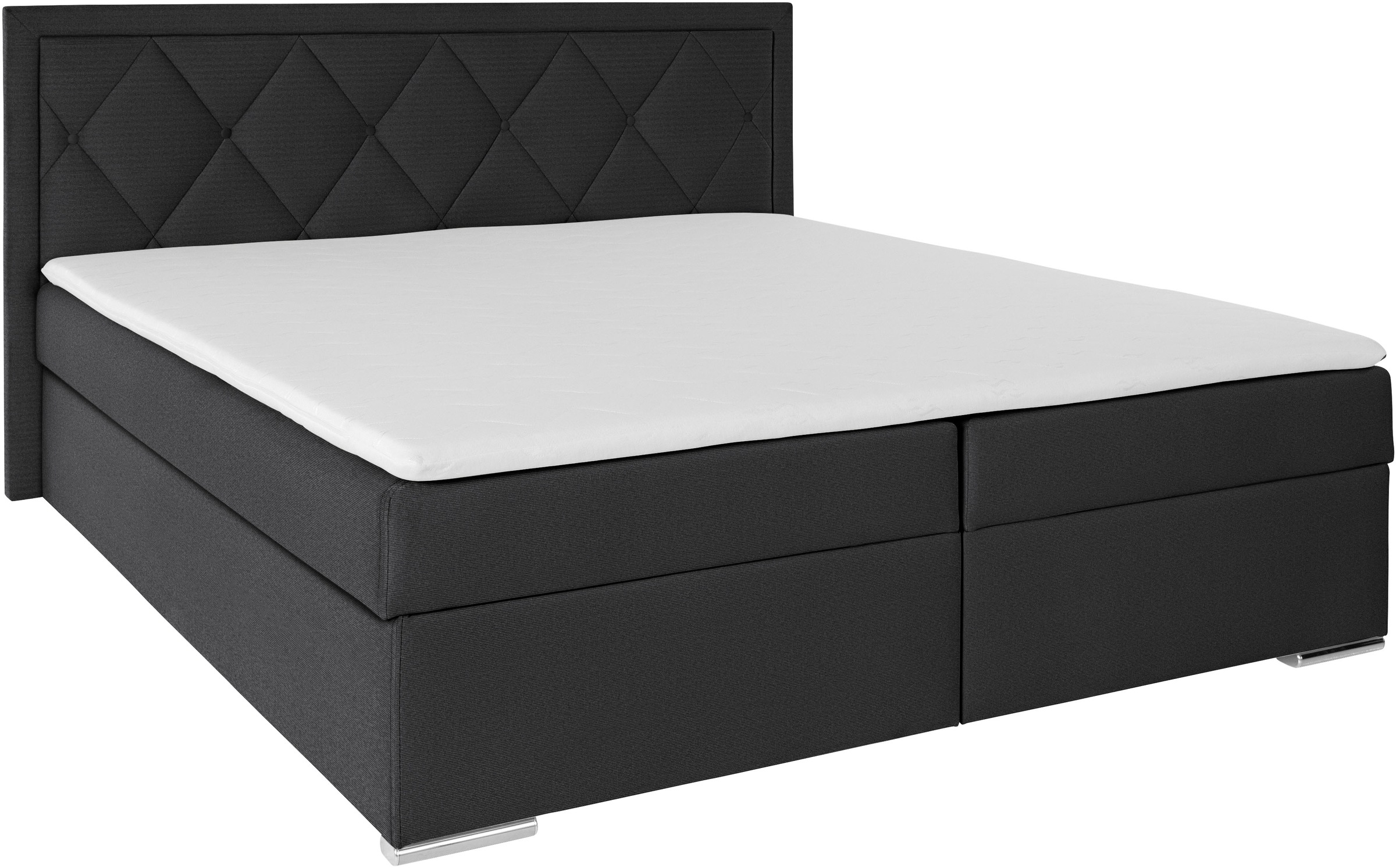 Leonique Boxbett »Alfie, Bestseller, wahlweise mit Bettkasten«, mit Knopfheftung im Kopfteil, H2, H3 und H4 wählbar