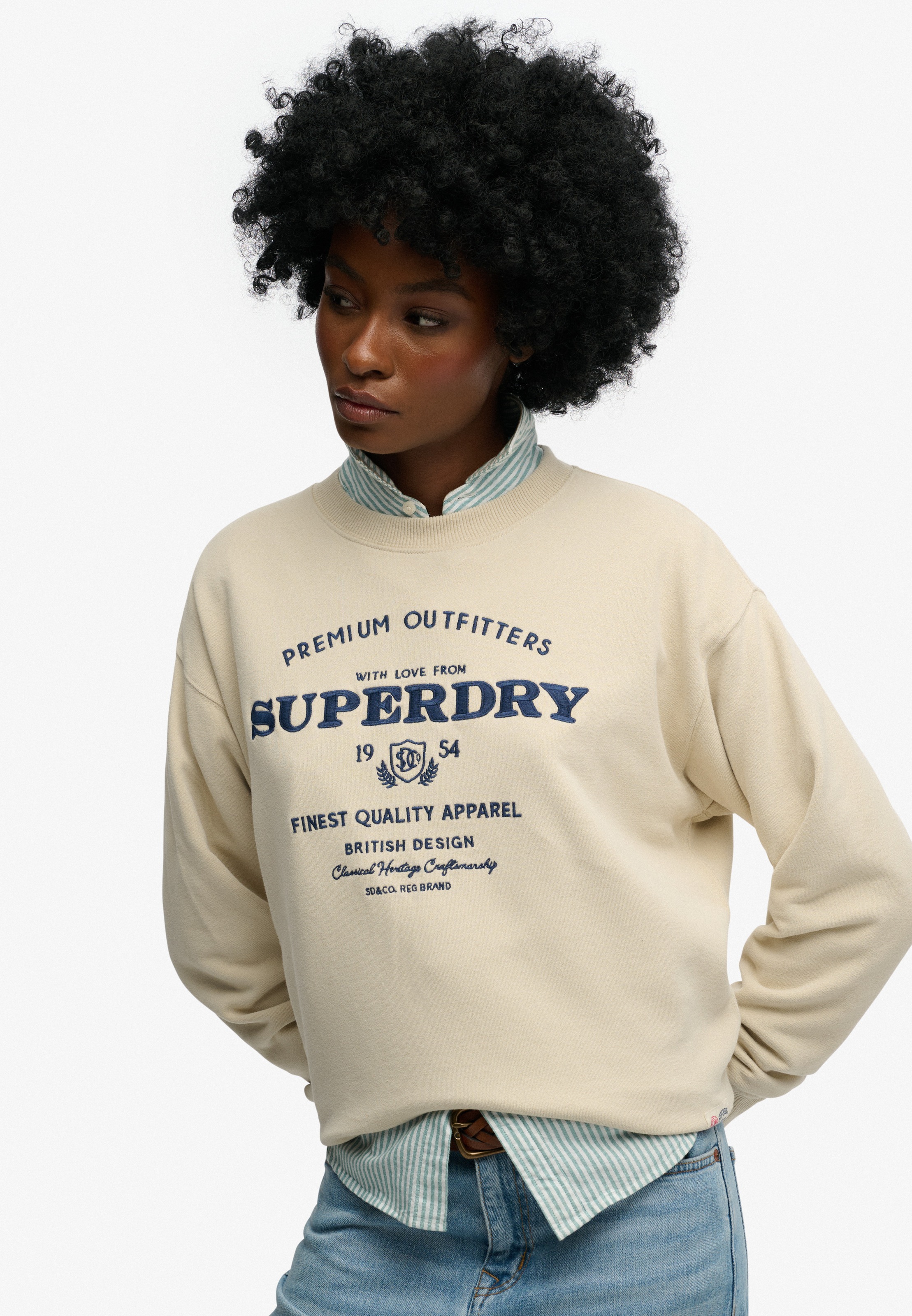 Superdry Sweatshirt "LUXE CASUAL EMB LOOSE CREW" günstig online kaufen