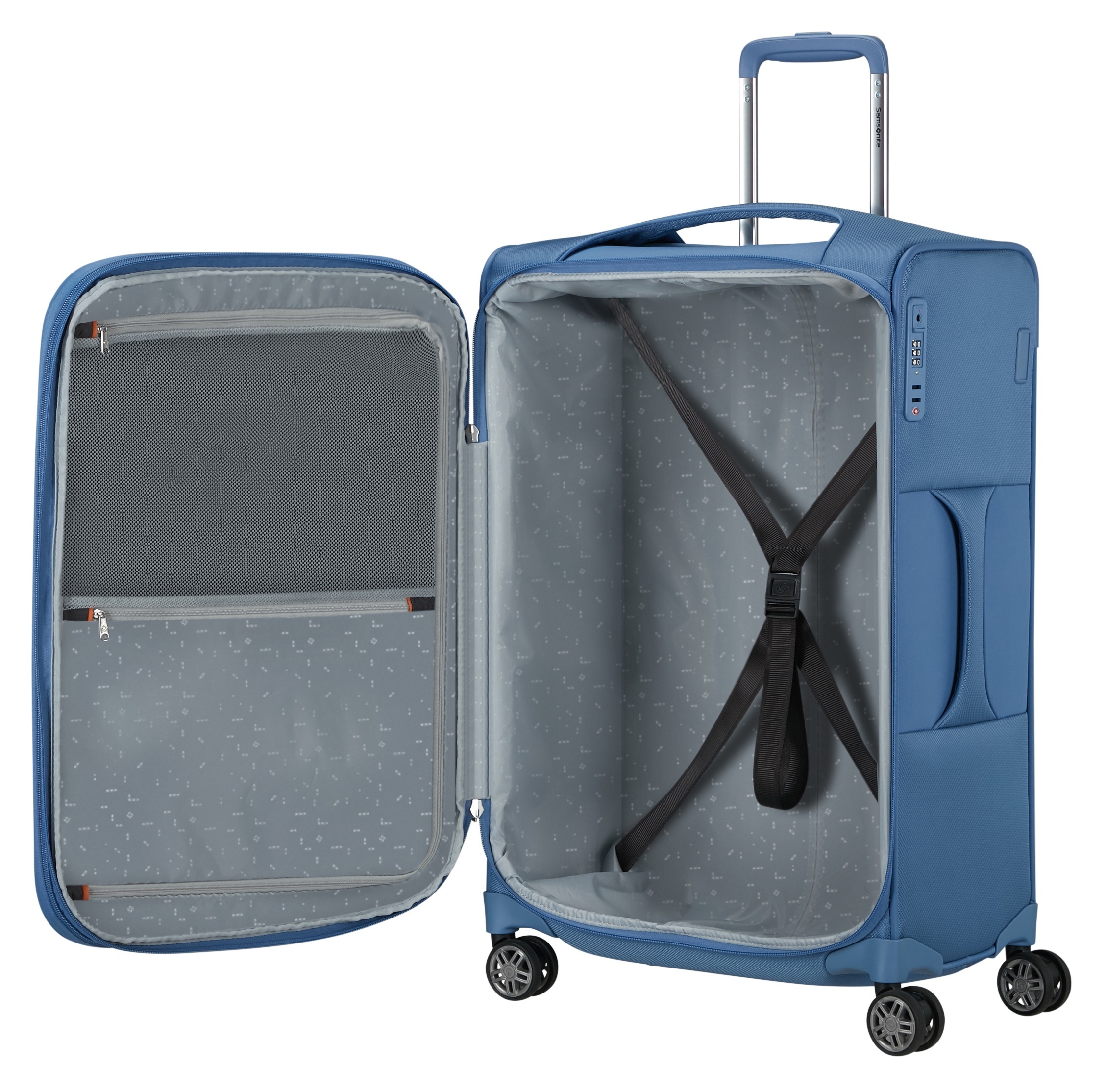 Thumbnail - Samsonite Weichgepäck-Trolley "RE-LITE, verschiedene Größen und Farben" Set, mit 2 Packwürfeln, 2 Stk. tlg. 79 l 4 Rolle...