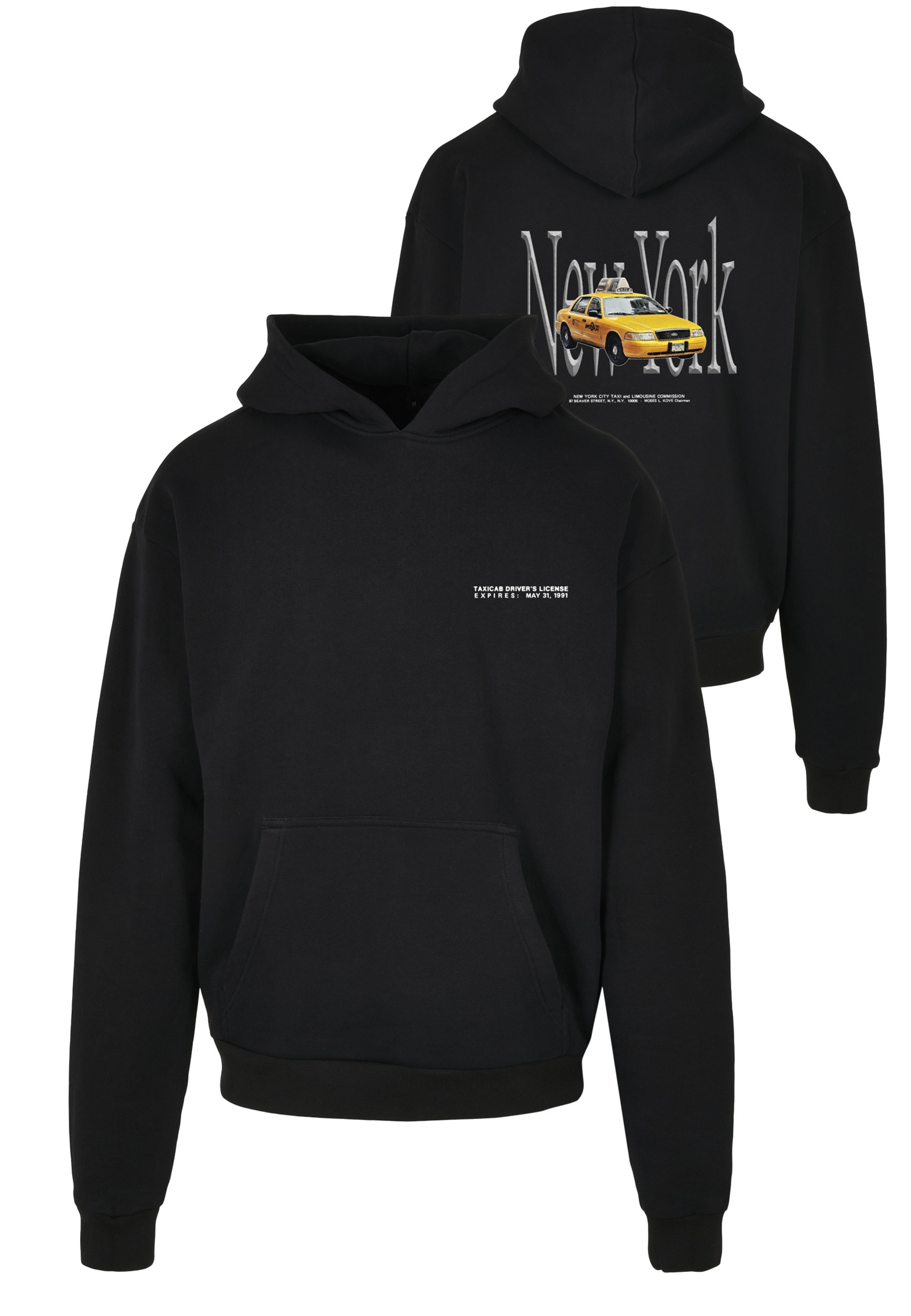 Upscale by Mister Tee Rundhalspullover "Upscale by Mister Tee Herren NY Taxi Hoodie" 1