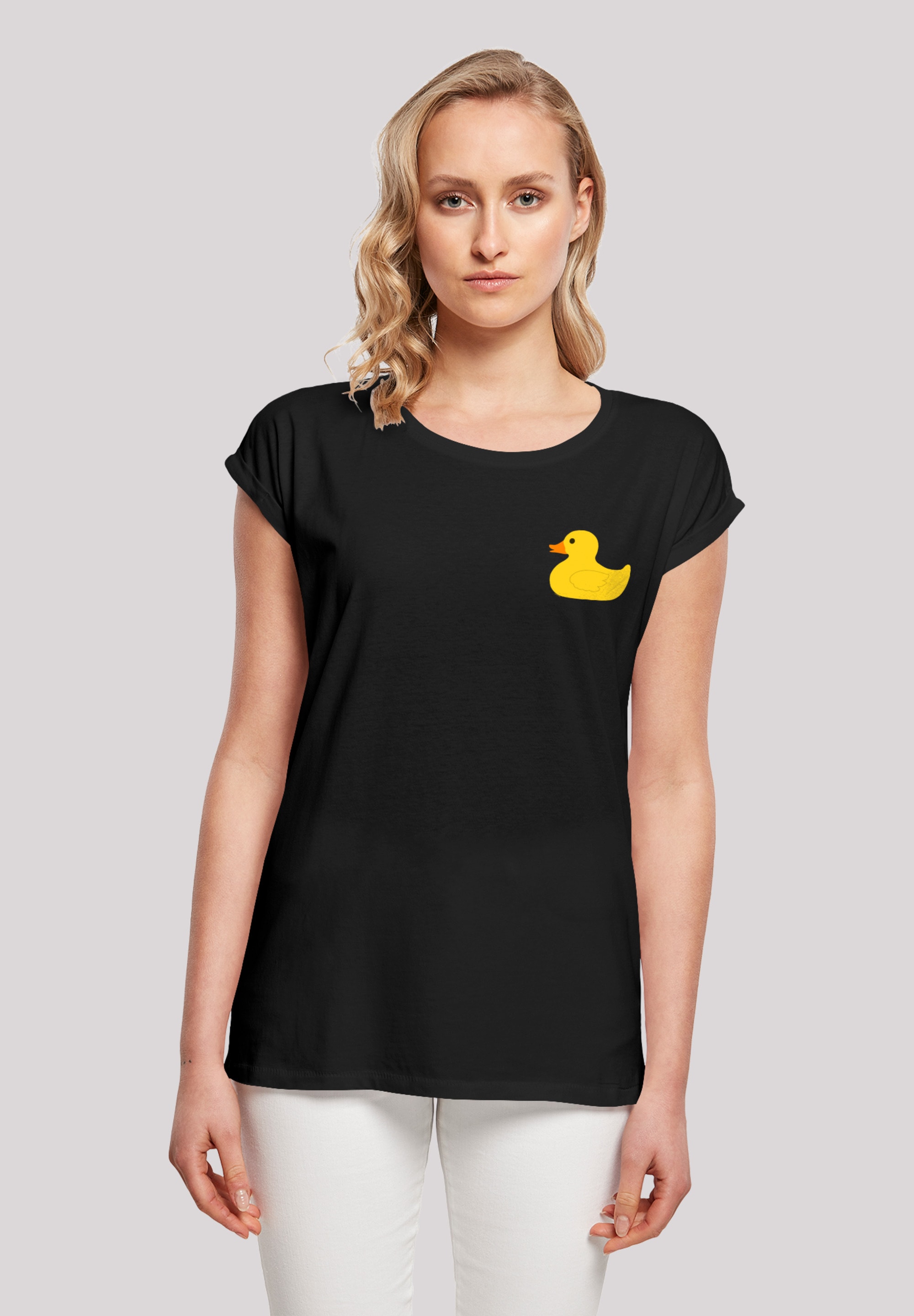 F4NT4STIC T-Shirt "Yellow Rubber Duck SHORT SLEEVE", Print