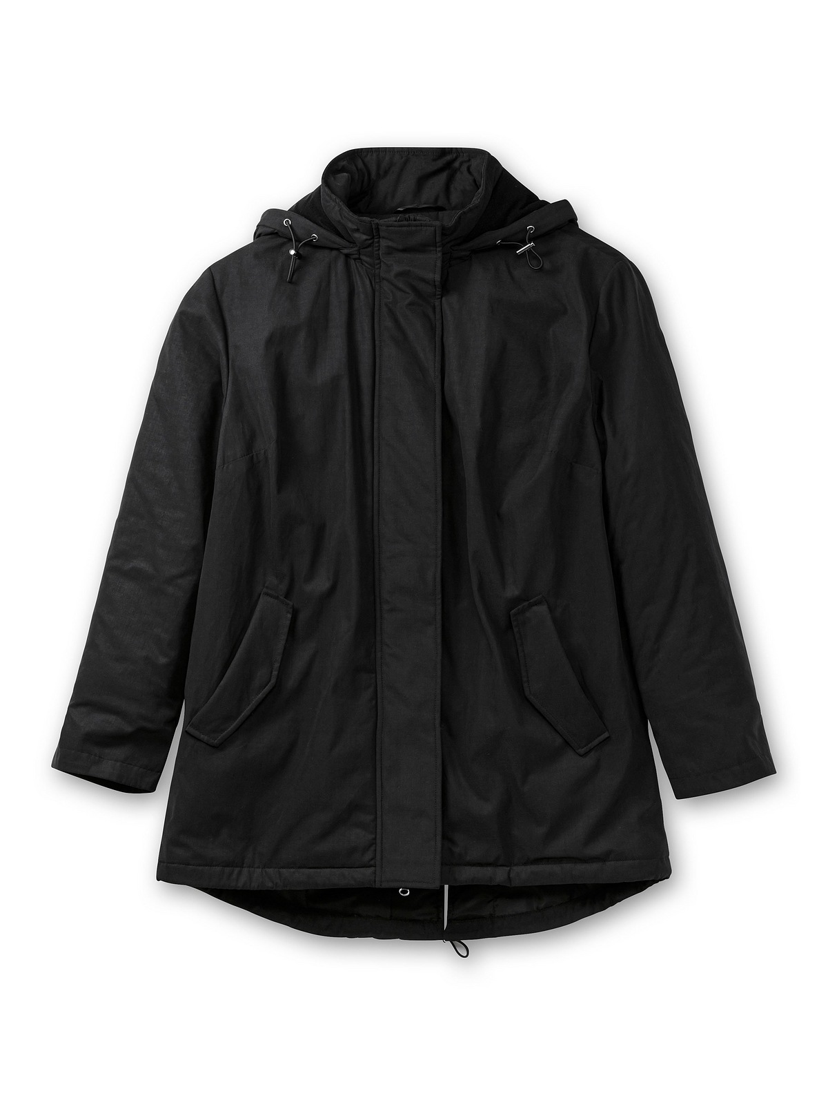 Sheego Parka »Große Größen«, mit Kapuze, mit gefütterter Kapuze und 2-Wege-Zipper
