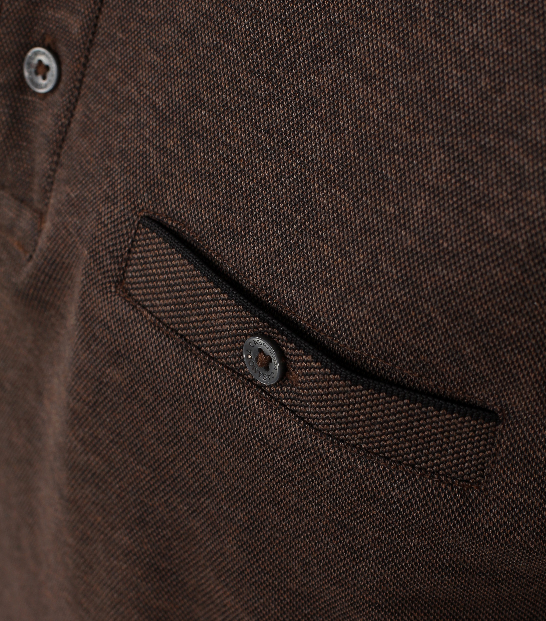 CASAMODA Langarm-Poloshirt »CASAMODA Polo-Shirt Langarm gestreift«