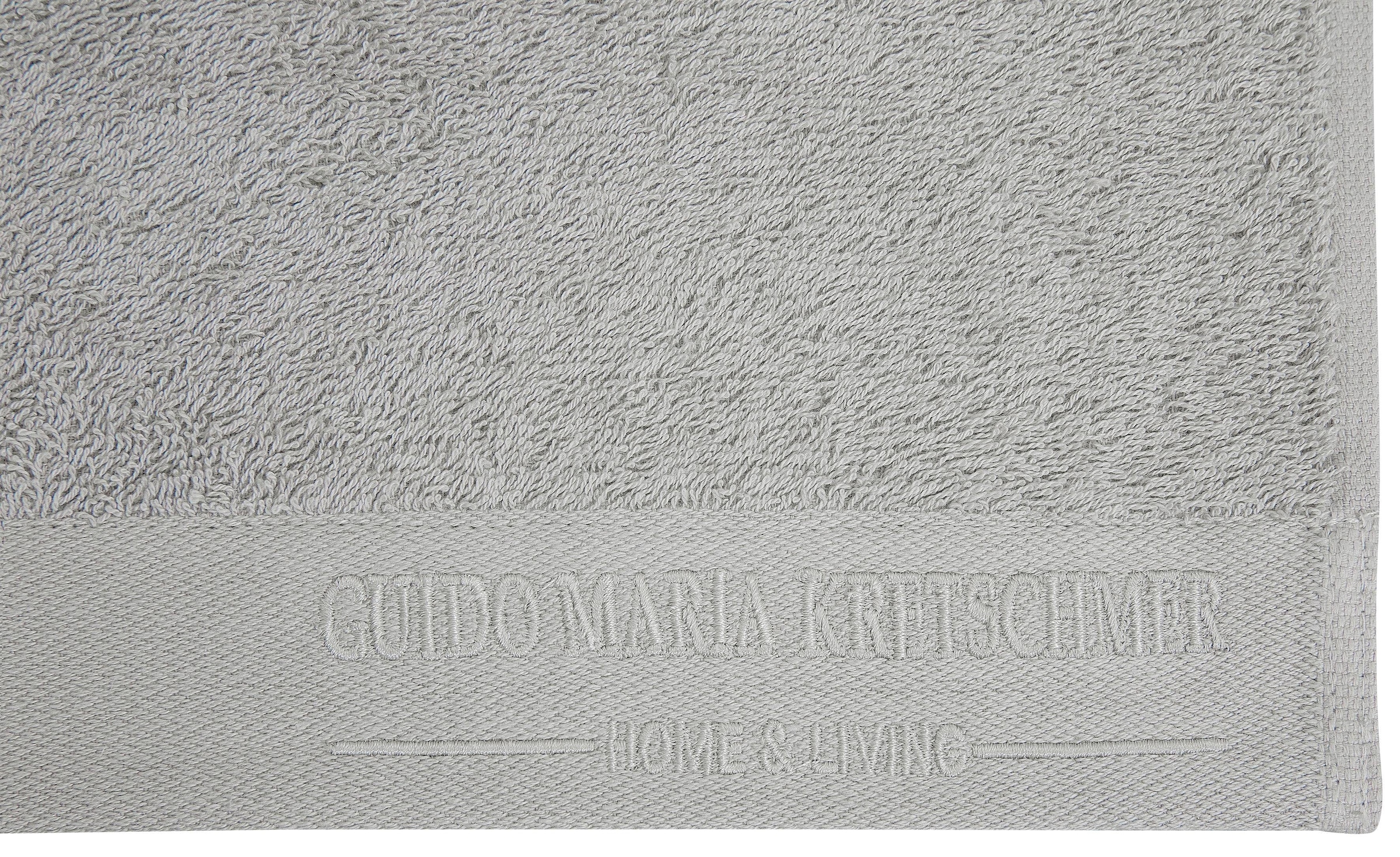 Guido Maria Kretschmer Home&Living Handtuch Set »Mila«, (Set, 5 St., 1 Badetuch 70x140 cm-2 Handtücher 50x100 cm-2 Gästetücher 30x50 cm), mit GMK Logo, democratichome edition