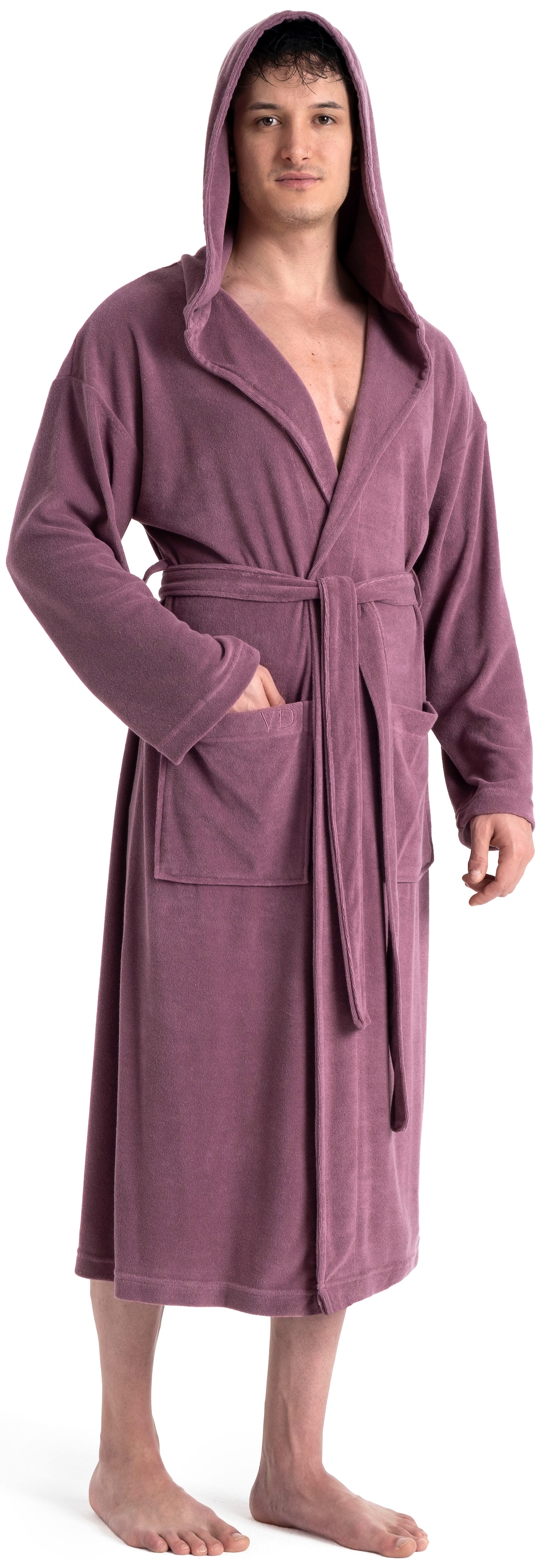 my home Herrenbademantel "Jule, ideal für Sauna & Spa, Hotelbademantel, Mor günstig online kaufen