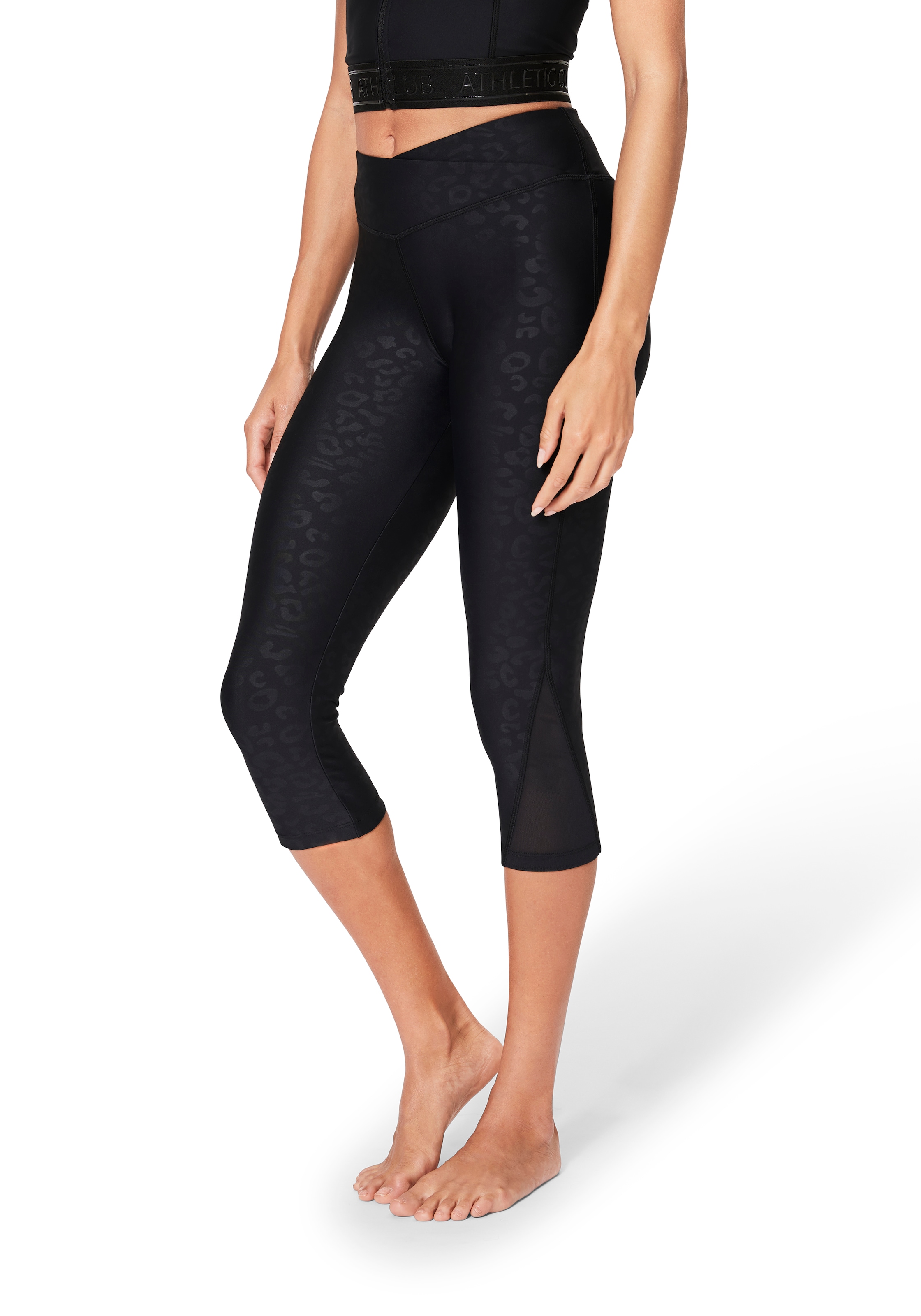 LASCANA ACTIVE Caprileggings, Sporthose in Allover-Leo-Optik