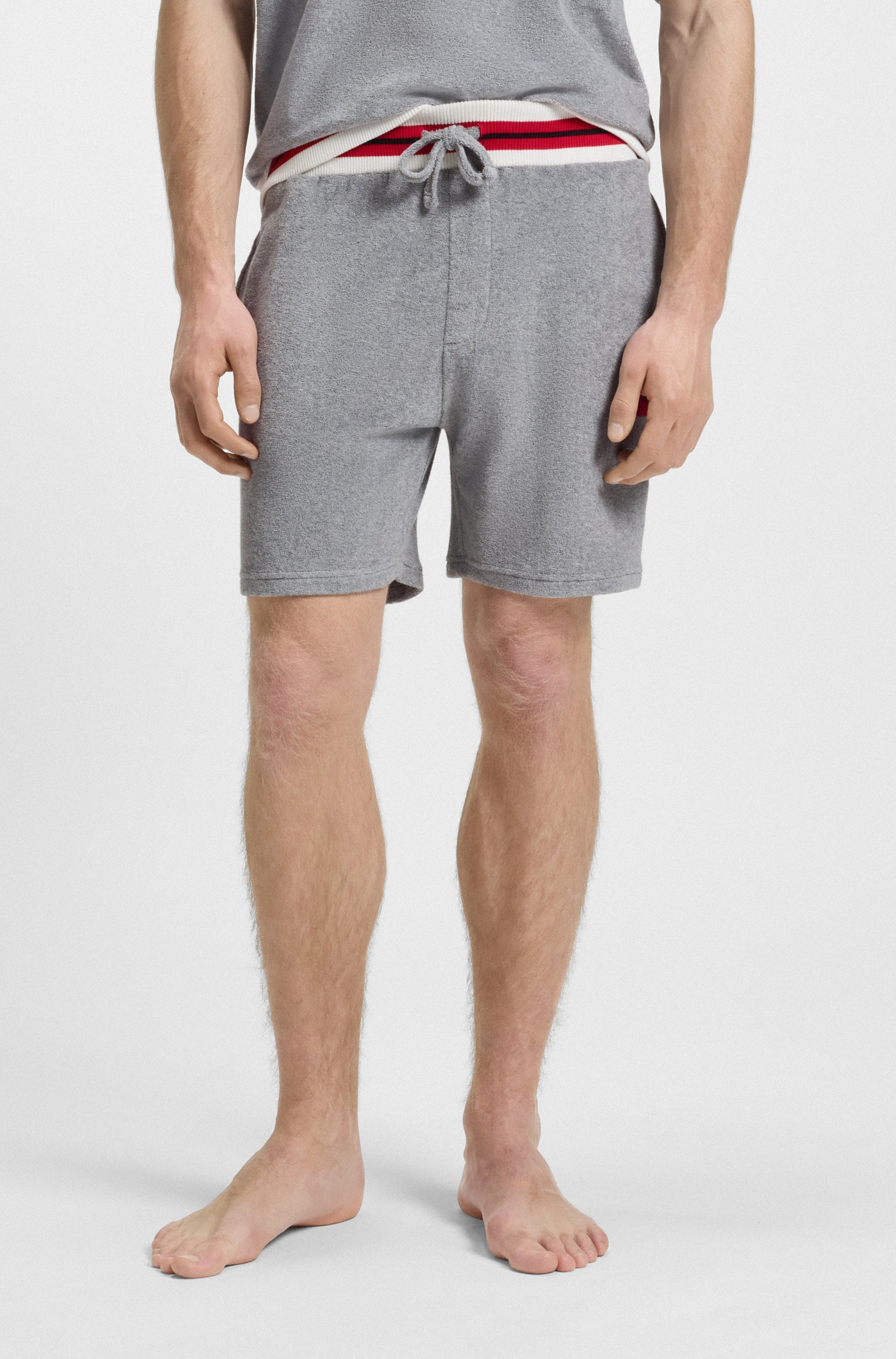 HUGO Underwear Sweatshorts "JAXON", kontrastfarbene Details, Tunnelzug günstig online kaufen
