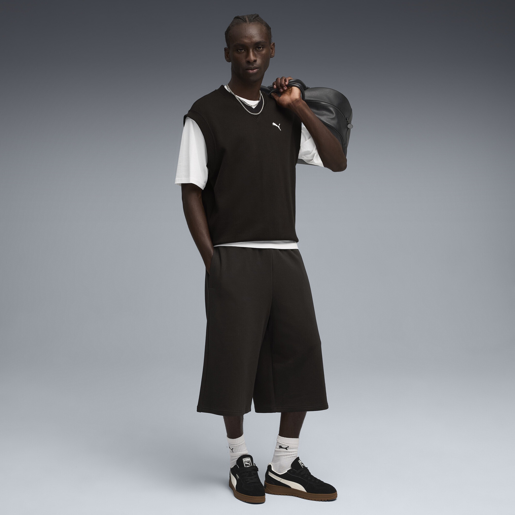 PUMA Sporthose »Wardrobe Essentials Relaxed 16" Jorts Herren«