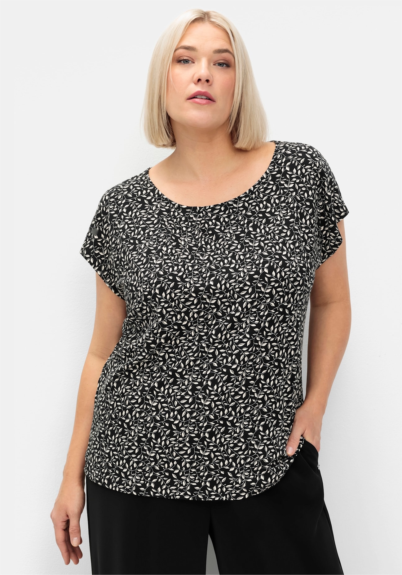 Sheego Kurzarmshirt "Kurzarmshirt", (1 tlg.) günstig online kaufen