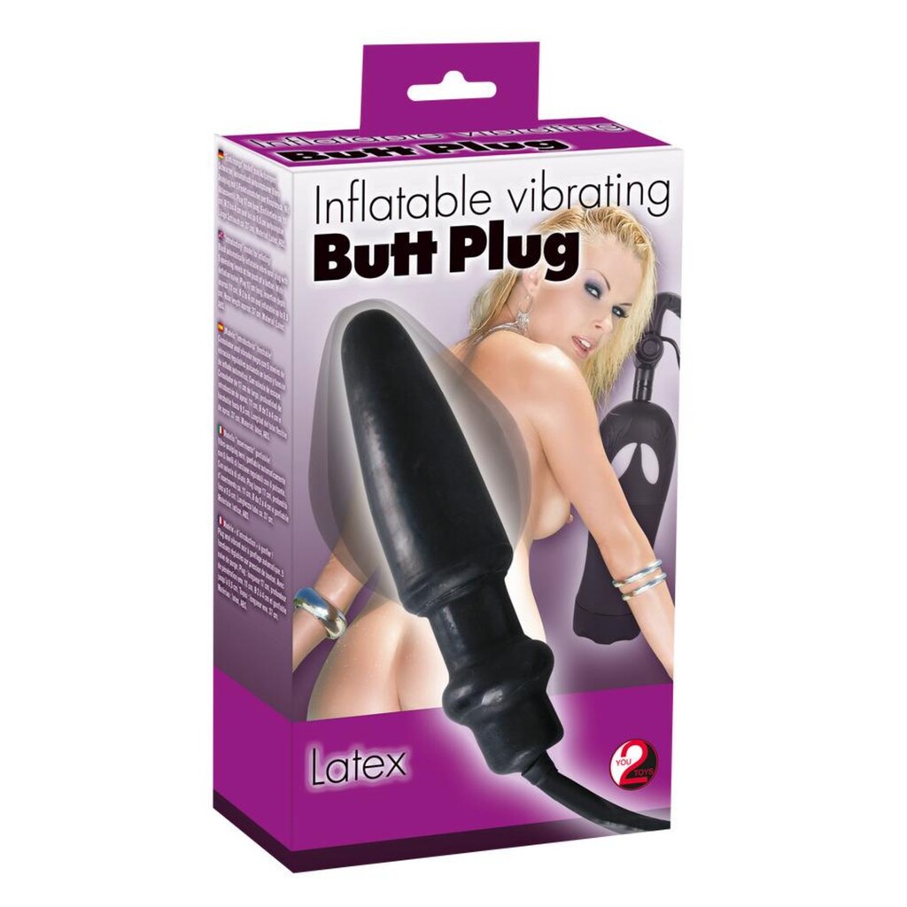 You2Toys Analplug »Vibro-Analplug Inflatable Vibrating Butt Plug«