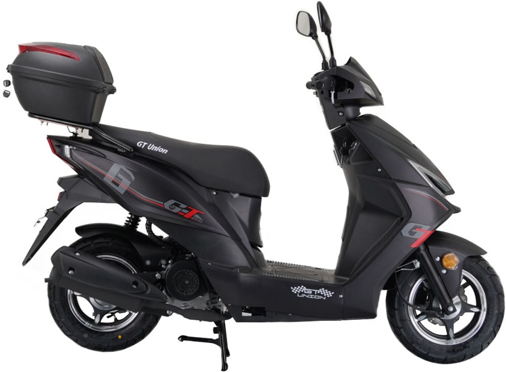 GT UNION Motorroller »Sonic X 45«, 49,6 cm³, 45 km/h, Euro 5, 3 PS, (Komplett-Set, 2 tlg.), Luftgekühlter Motor