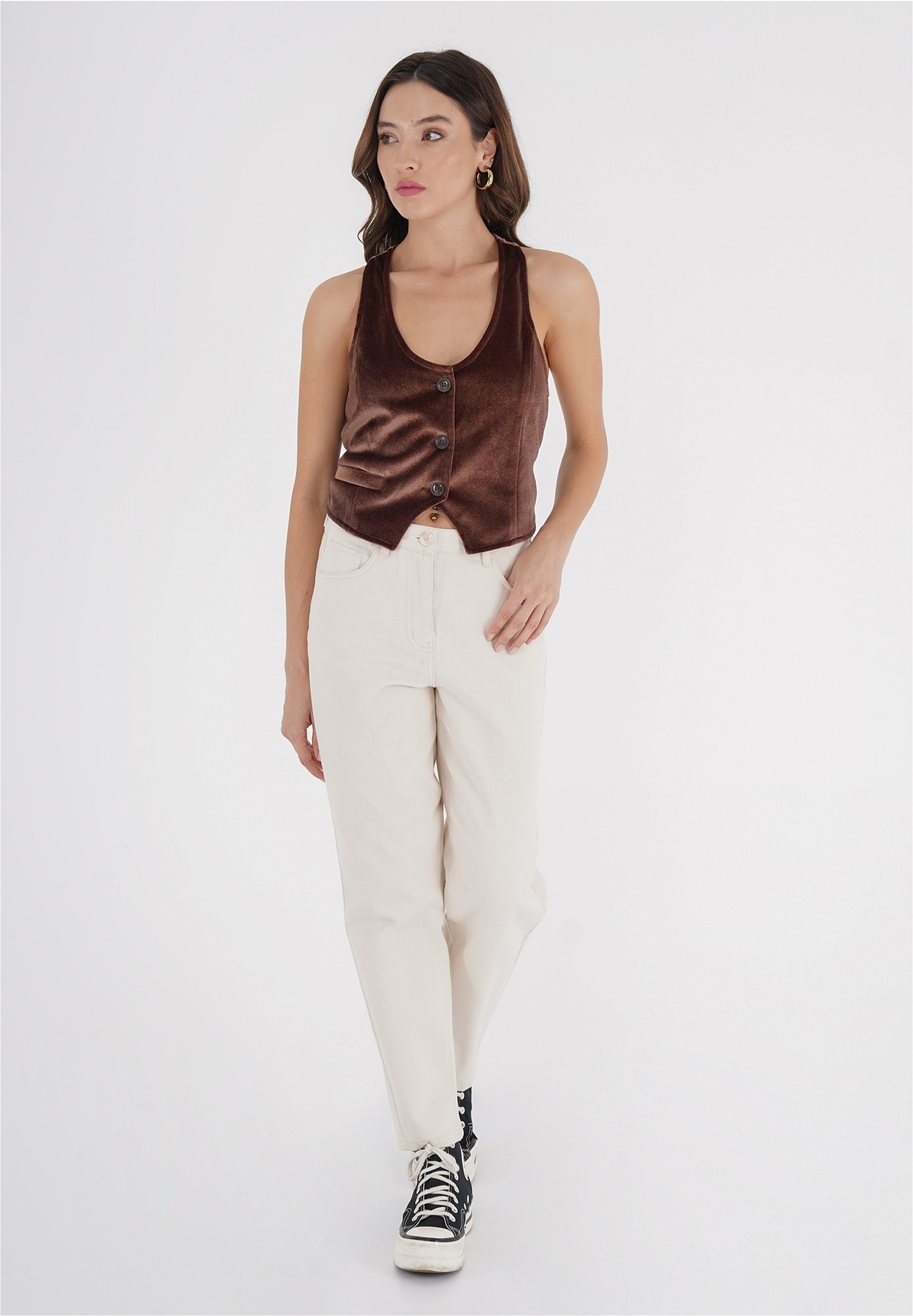 freshlions Softshellweste »Velvet«, mit samtiger Optik