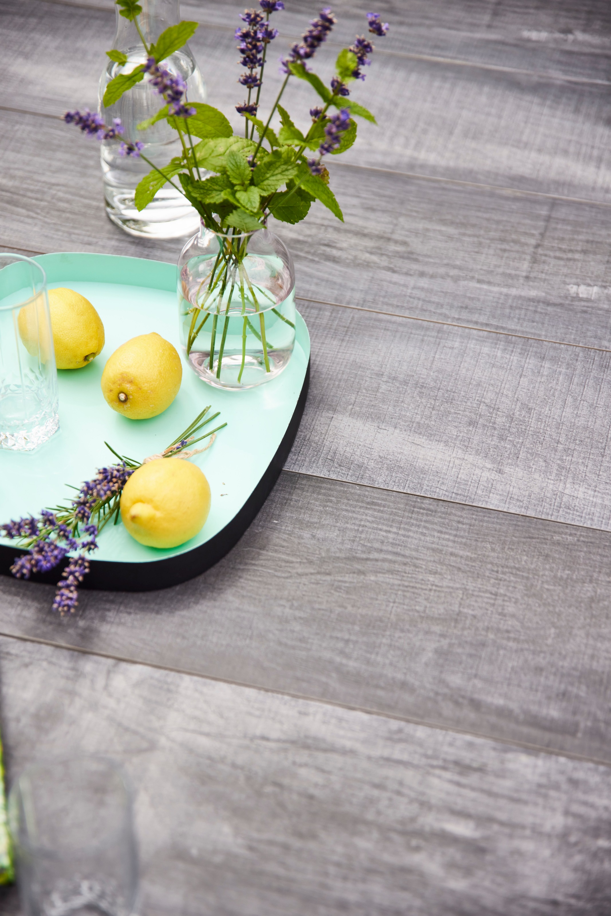 Siena Garden Gartentisch »SILVA Tisch 140x90cm matt anthrazit/wood-grey« Aluminiumgestell matt anthrazit, Tischplatte aus Keramik in wood grey