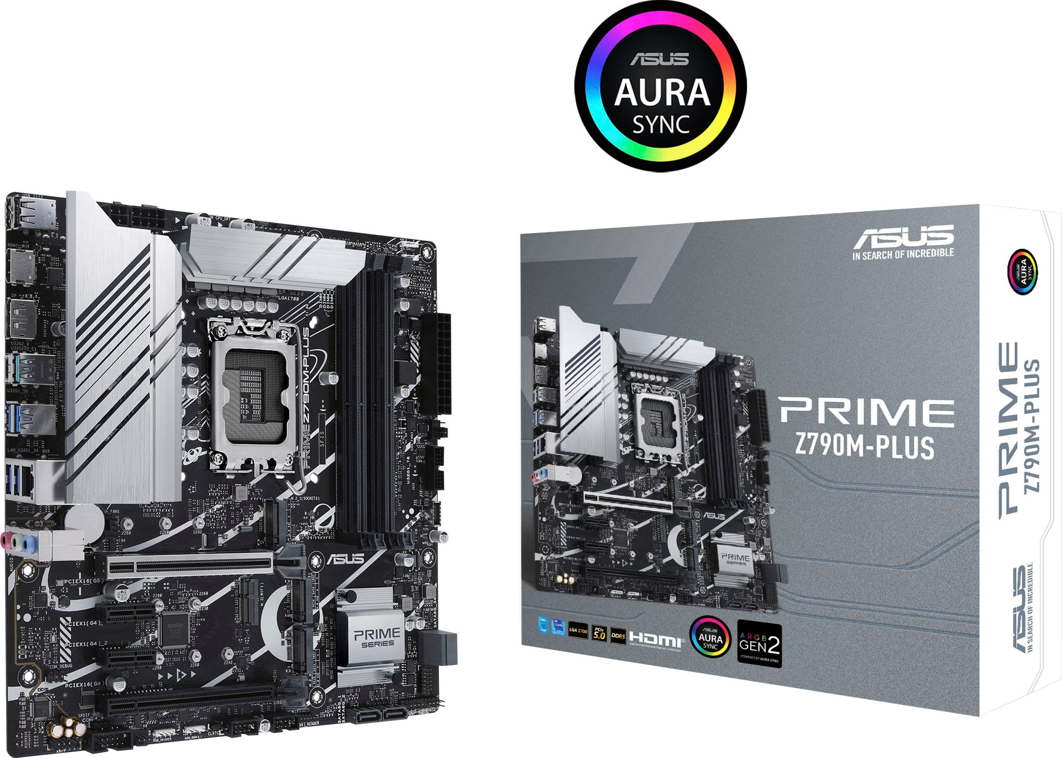 Asus Mainboard »PRIME Z790M-PLUS«, Micro ATX, HDMI, DisplayPort, DDR-5