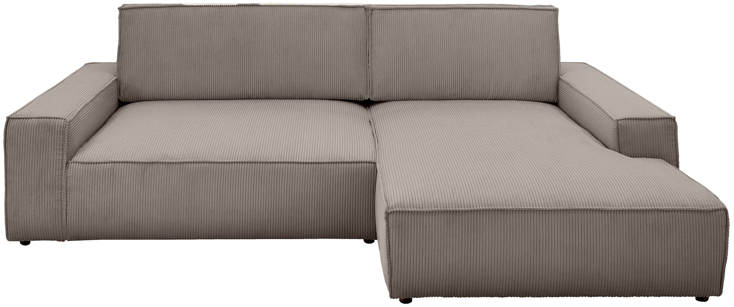 OTTO home Ecksofa »NEU: SHERWOOD XXL 284, Big-Sofa L-Form, tiefe Sitzfläche 95 cm, Cord« Recamiere rechts/links, als Schlafsofa stellbar, Cord u. Leinenoptik