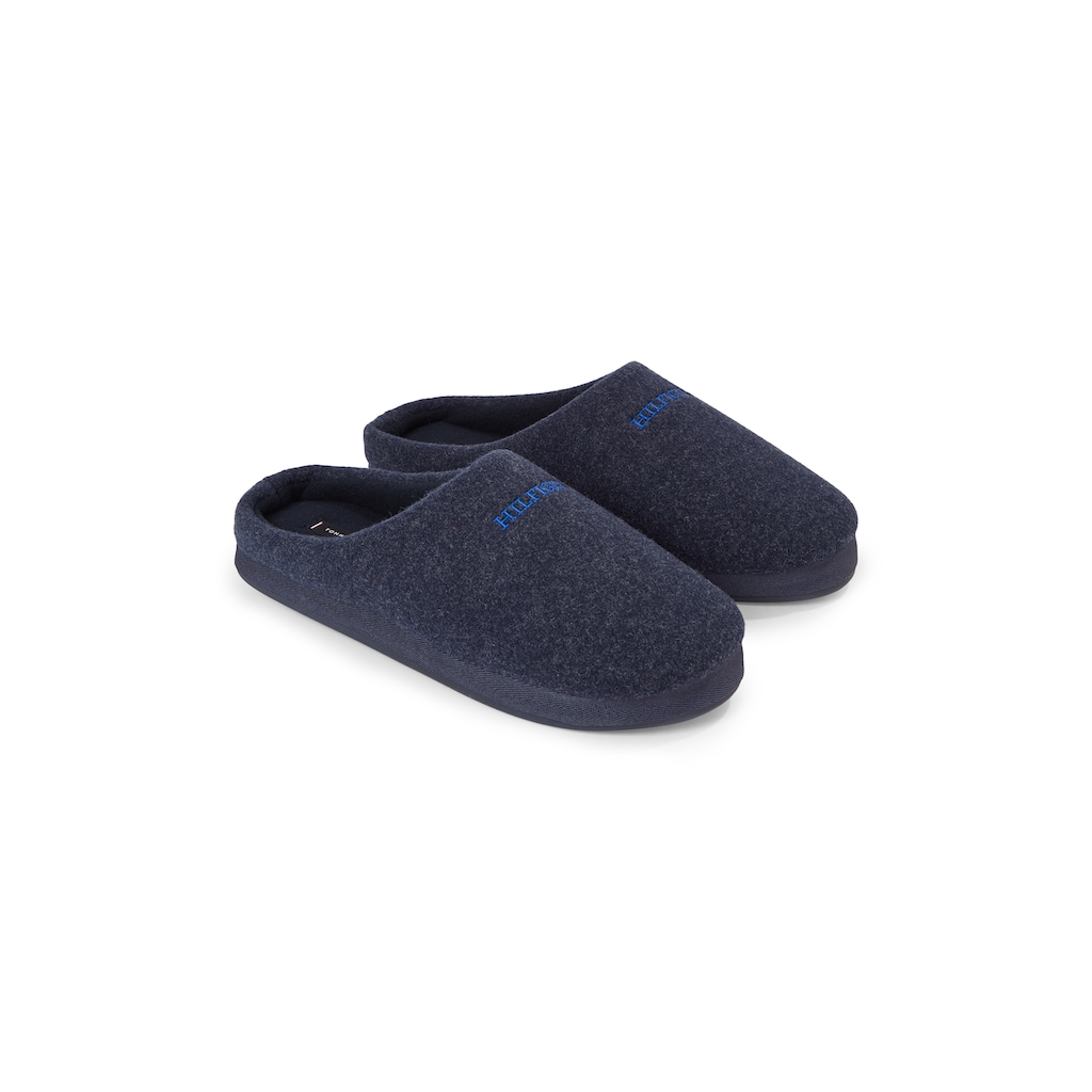 Tommy Hilfiger Pantoffel »HILFIGER WARM FELT HOMESLIPPER«