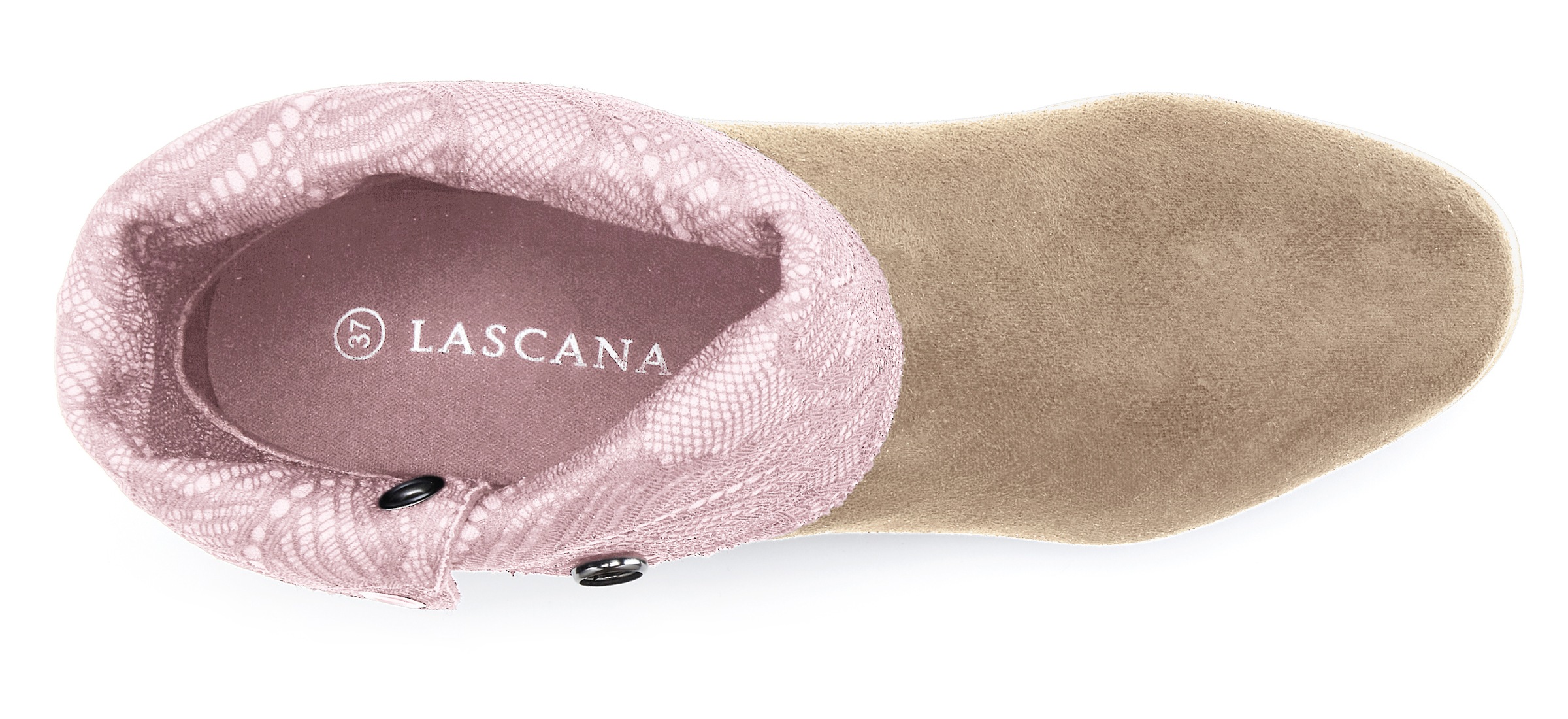 LASCANA Stiefelette  mit Knöpfen zum individuellen Verstellen VEGAN